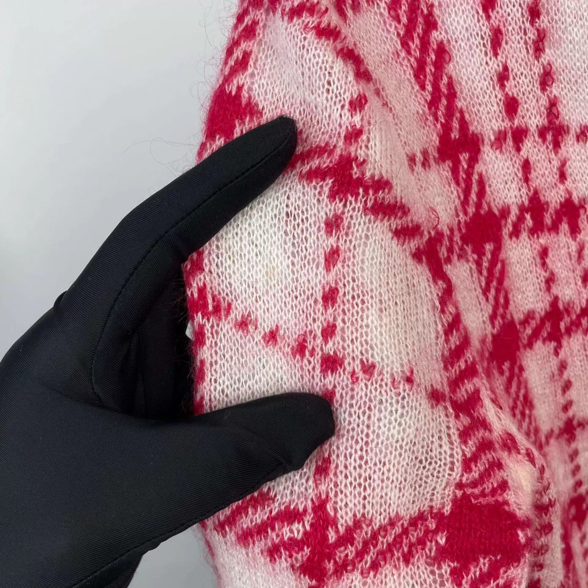 Dior Dior Red 38 Gingham Wool Knit Set Size S / US 4 / IT 40 - 9 Thumbnail
