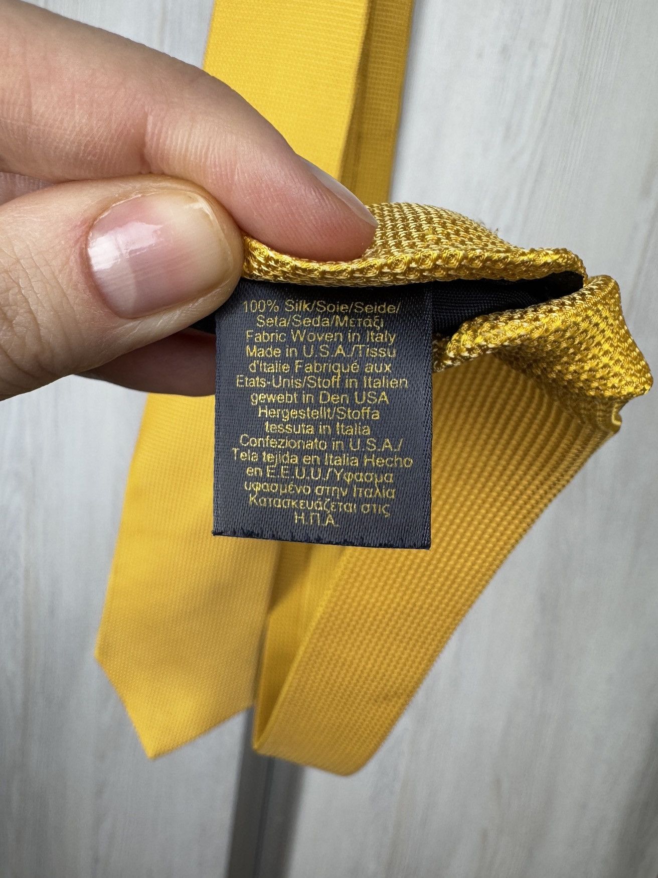 Brooks Brothers Brooks Brothers Yellow Solid Tie 100% Silk Men's Necktie USA Size ONE SIZE - 5 Thumbnail