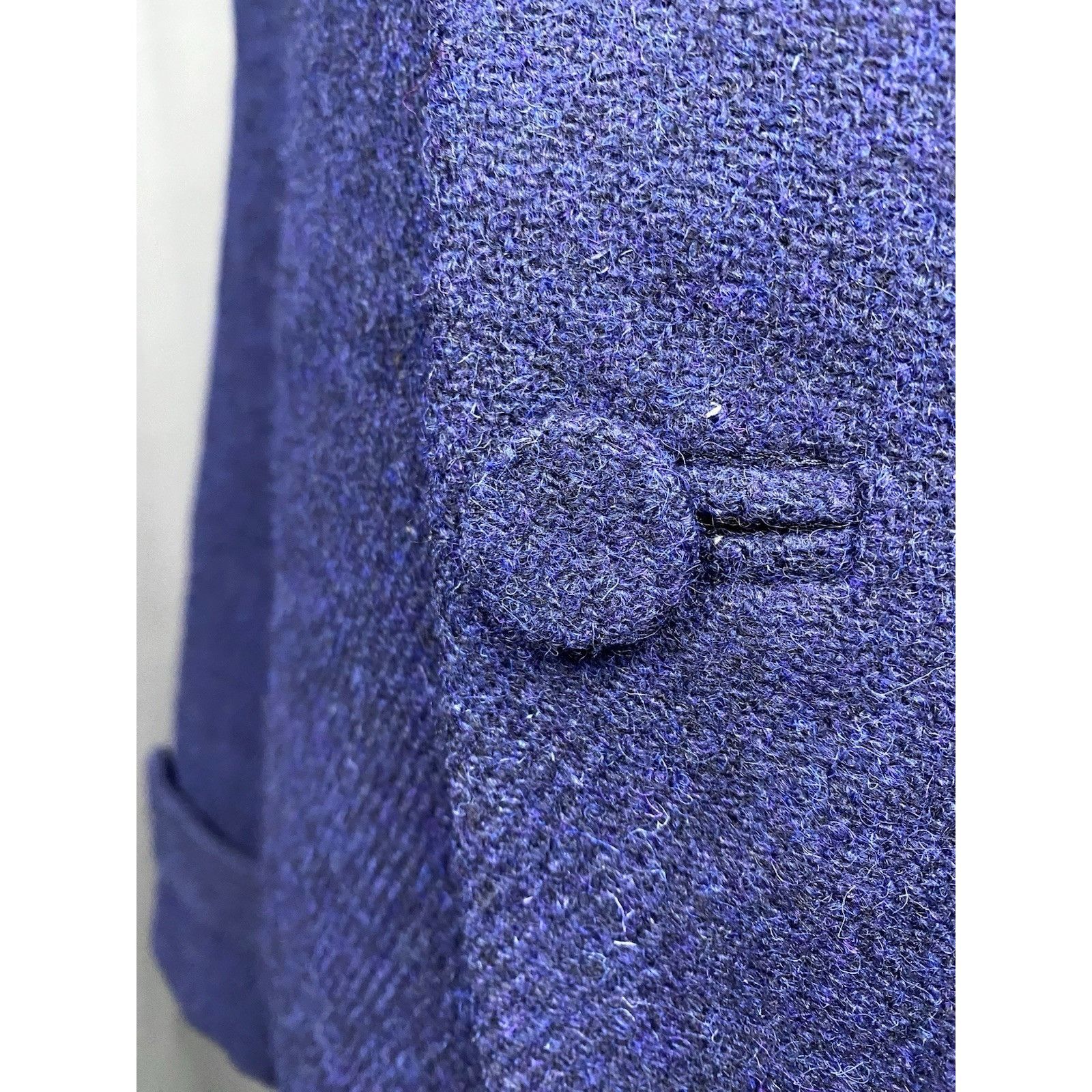 Harris Tweed MINT! Harris Tweed Men's Blue Insulated Wool Coat Size 46 R Size US S / EU 44-46 / 1 - 8 Thumbnail