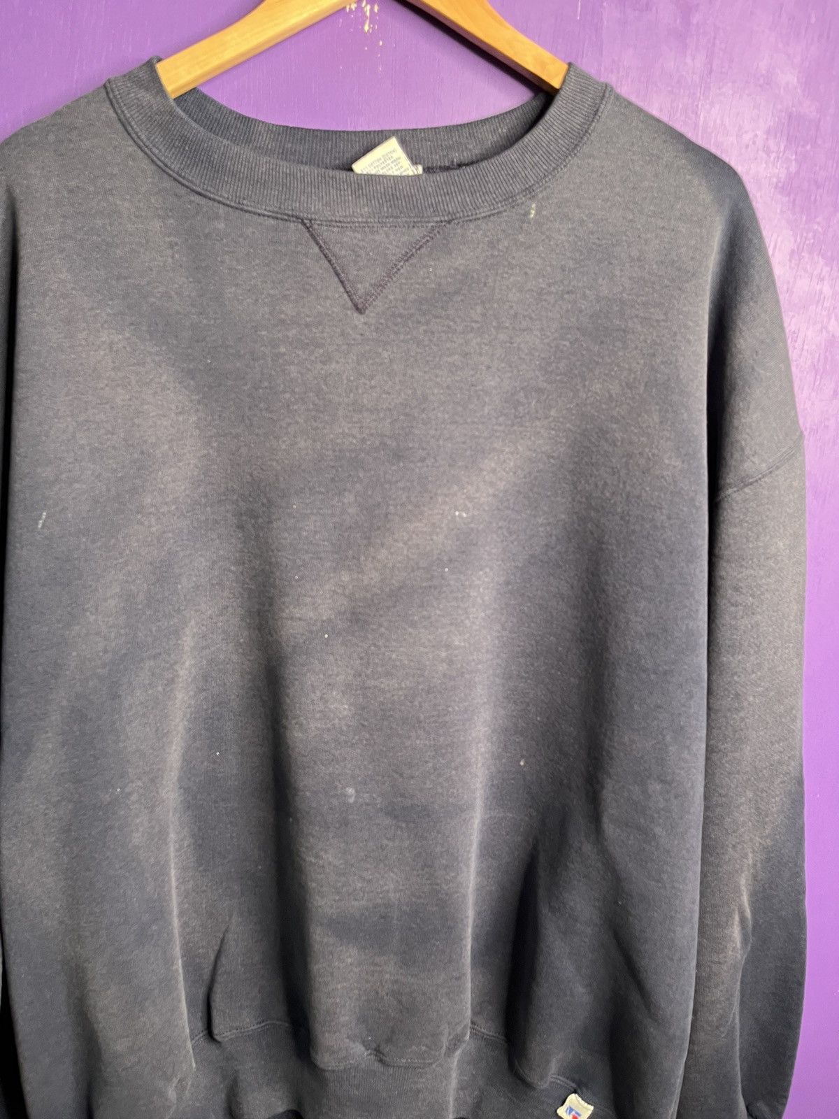 Russell Athletic × Vintage Vintage 90s Russell athletic faded blank crewneck Size US XXL / EU 58 / 5 - 3 Thumbnail