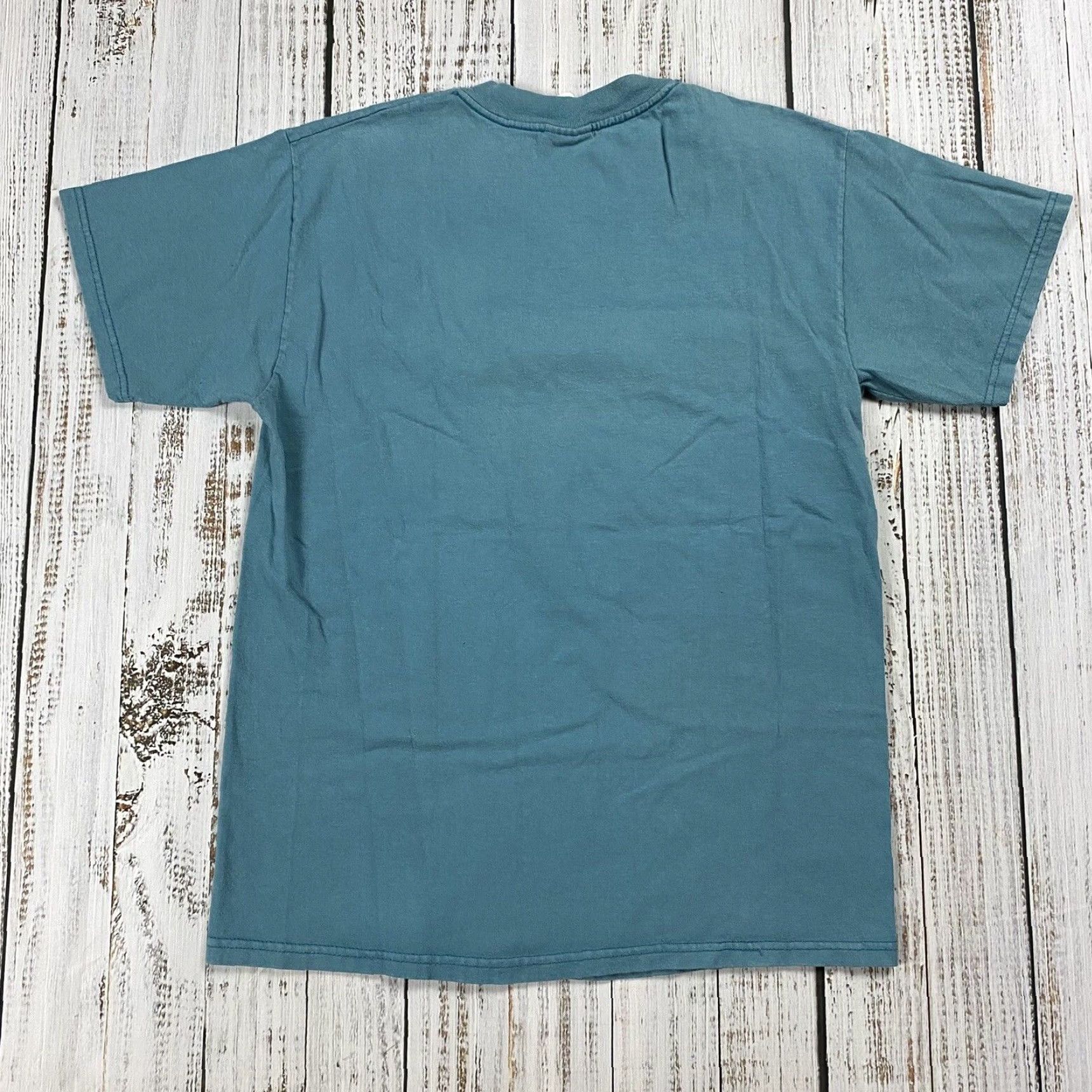 Vintage VINTAGE 90S HANES BEEFY-T YOGA T-SHIRT BLUE M Men Short Sleeve Crew Neck Graphic Print Yoga Intructor 90s Theme Size US M / EU 48-50 / 2 - 4 Thumbnail