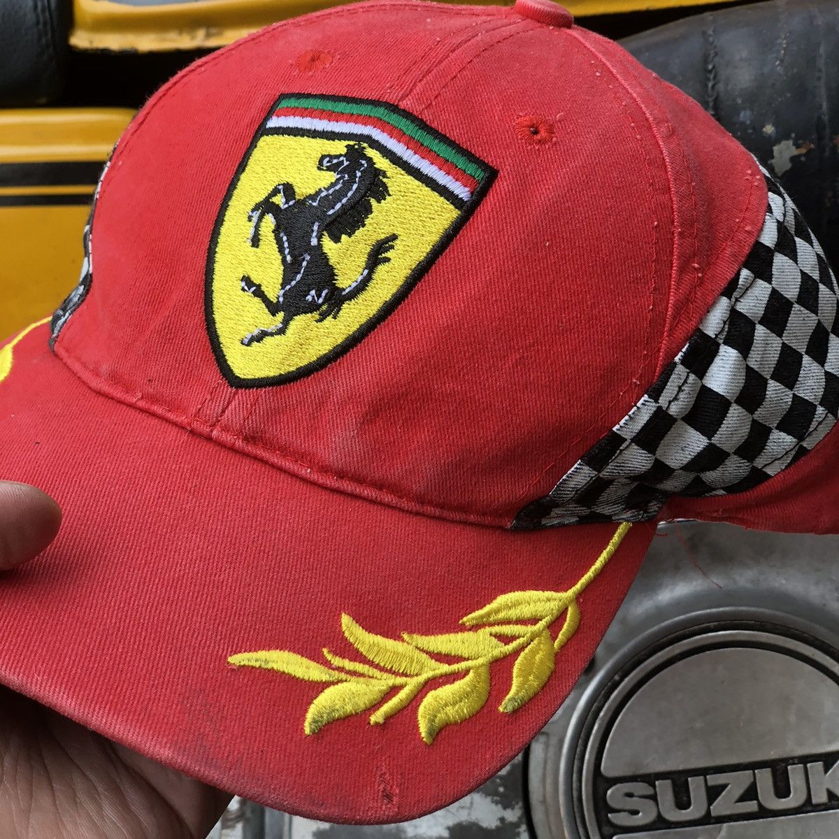 Ferrari Vintage Racing Ferrari Formula-1 Spell Out Hat Size ONE SIZE - 3 Thumbnail