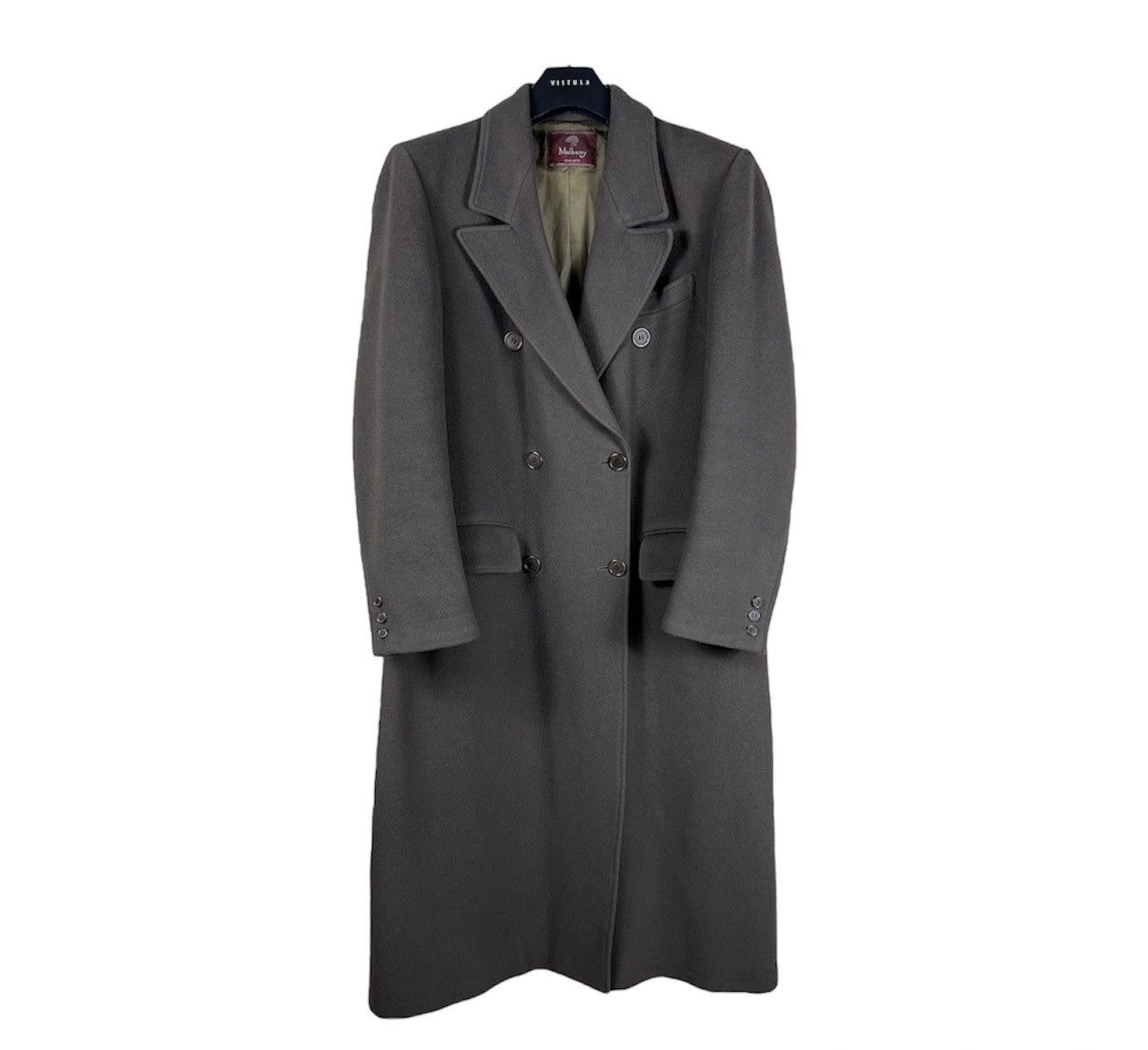 Mulberry Vintage 90s Mulberry wool cashmere double-breasted long coat Size US M / EU 48-50 / 2 - 1 Thumbnail