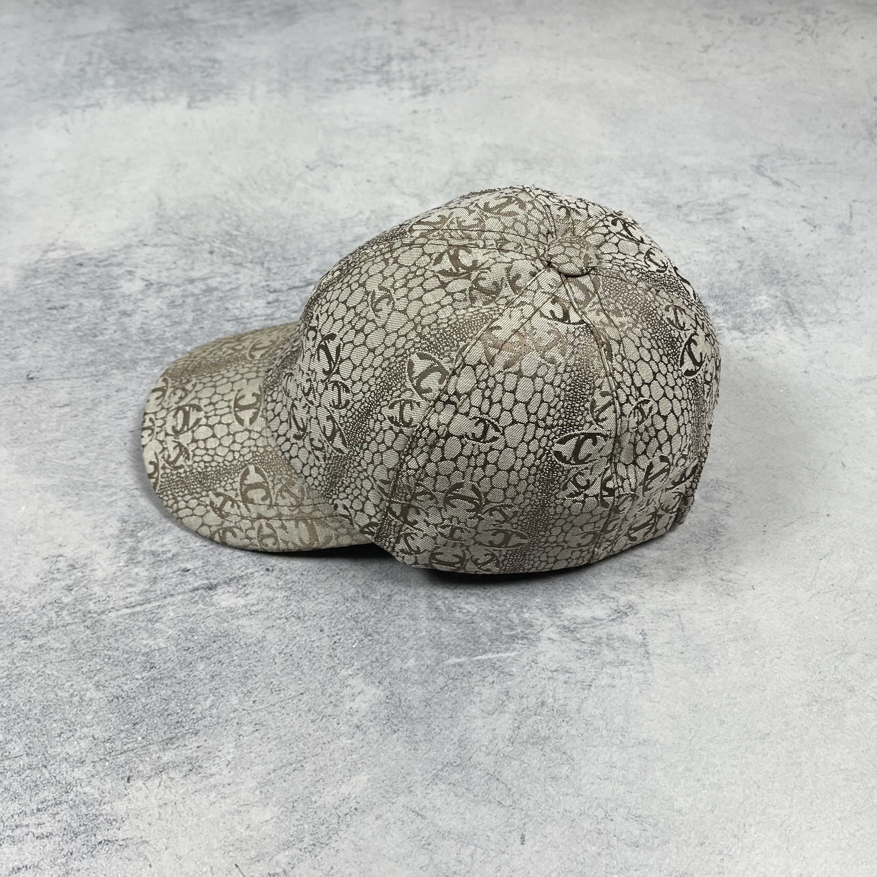 Roberto Cavalli Roberto Cavalli Snake Skin Pattern Multilogo Baseball Cap Size ONE SIZE - 4 Thumbnail