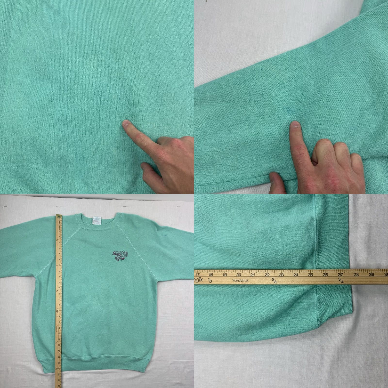 Hanes VINTAGE Hanes South Carolina State Fair Sweatshirt Adult XL Blue Embroidered 90s Mens Size US XL / EU 56 / 4 - 8 Thumbnail