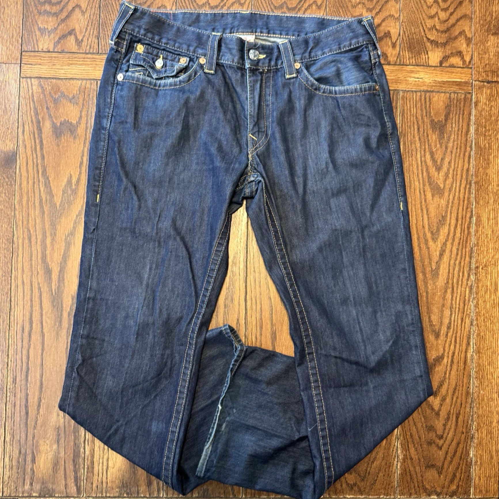 True Religion True Religion Jeans Men's Ricky Flap Pocket Relaxed Straight 36x33 Men’s Size US 36 / EU 52 - 2 Thumbnail
