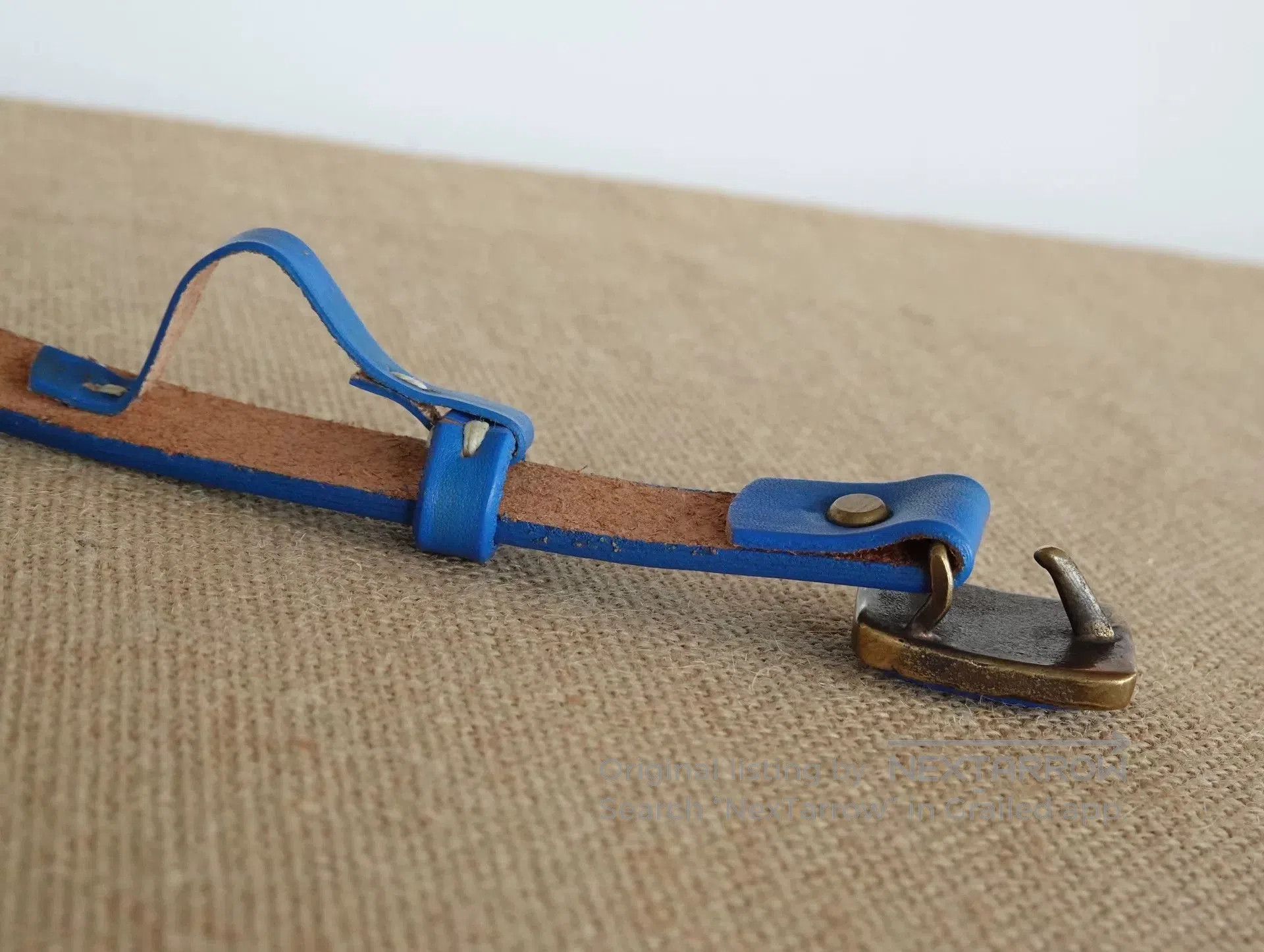 Kapital KAPITAL Blue Metal Leather Belt. Size ONE SIZE - 5 Thumbnail