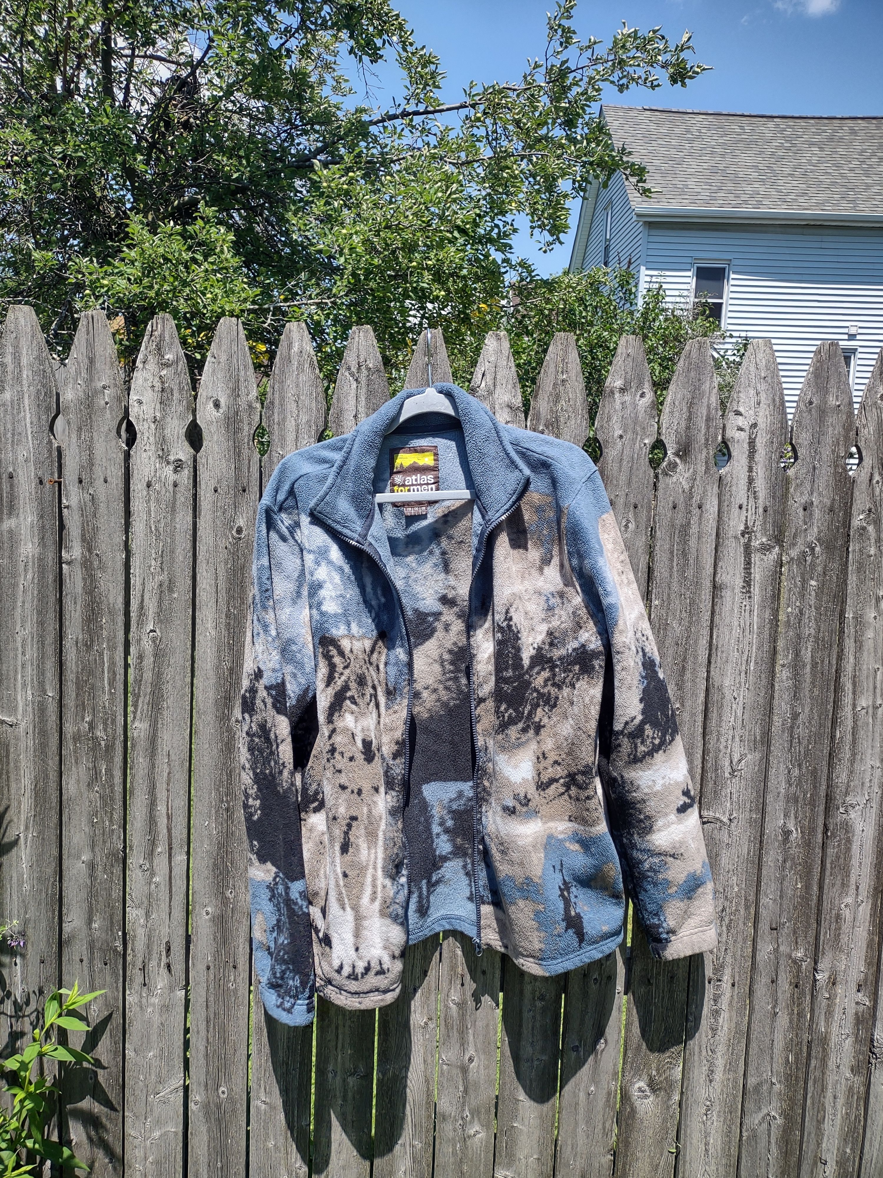 Vintage Vintage Fleece Wolf Zip-Up Size US L / EU 52-54 / 3 - 3 Thumbnail