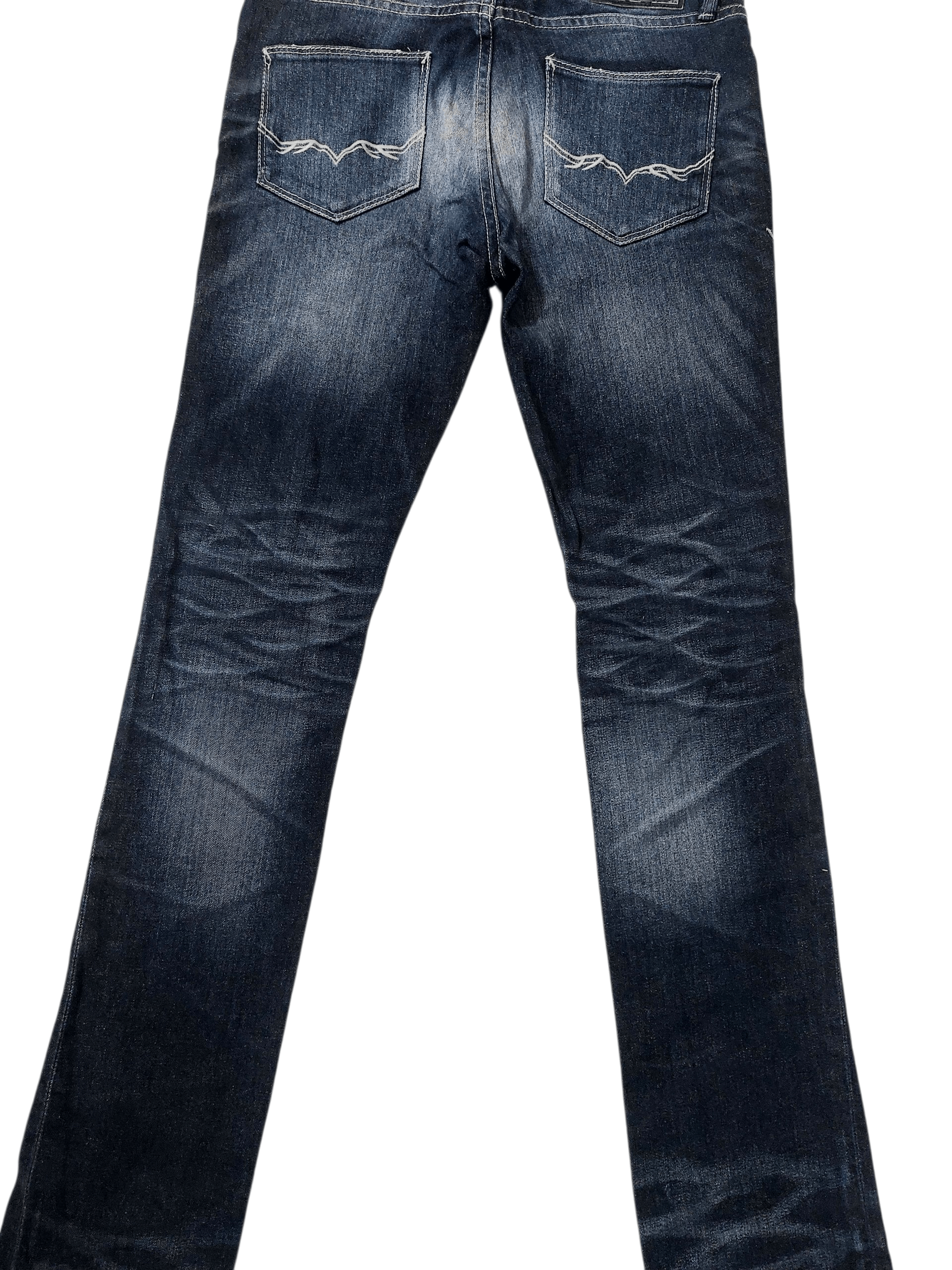 GOSTAR DE FUGA FUGA Spiral Distressed Denim Size US 31 - 11 Thumbnail