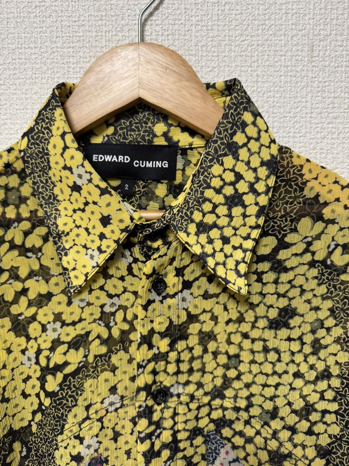 Edward Cuming Edward Cuming SS24 Floral Patchwork Sheer Shirt Size US M / EU 48-50 / 2 - 7 Thumbnail