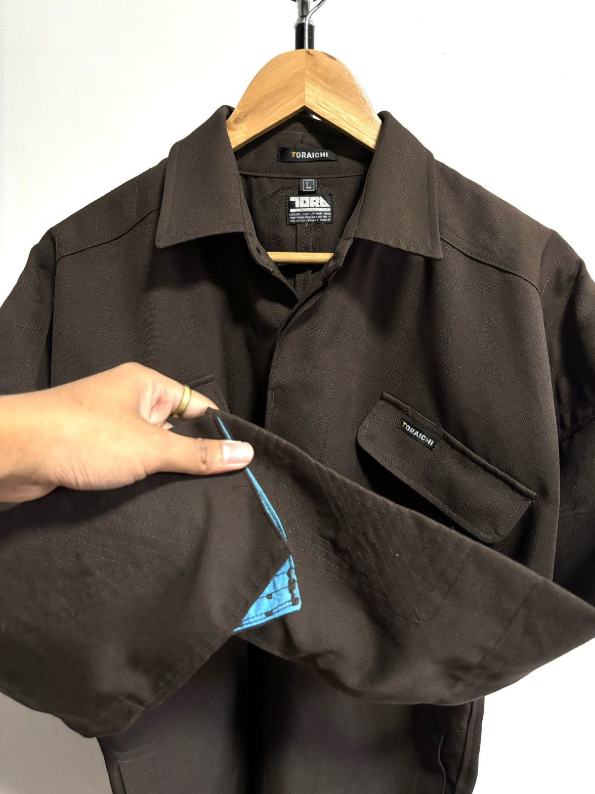 If Six Was Nine Workwear TORAICHI Button Up Shirt long Sleeve Size US L / EU 52-54 / 3 - 8 Thumbnail
