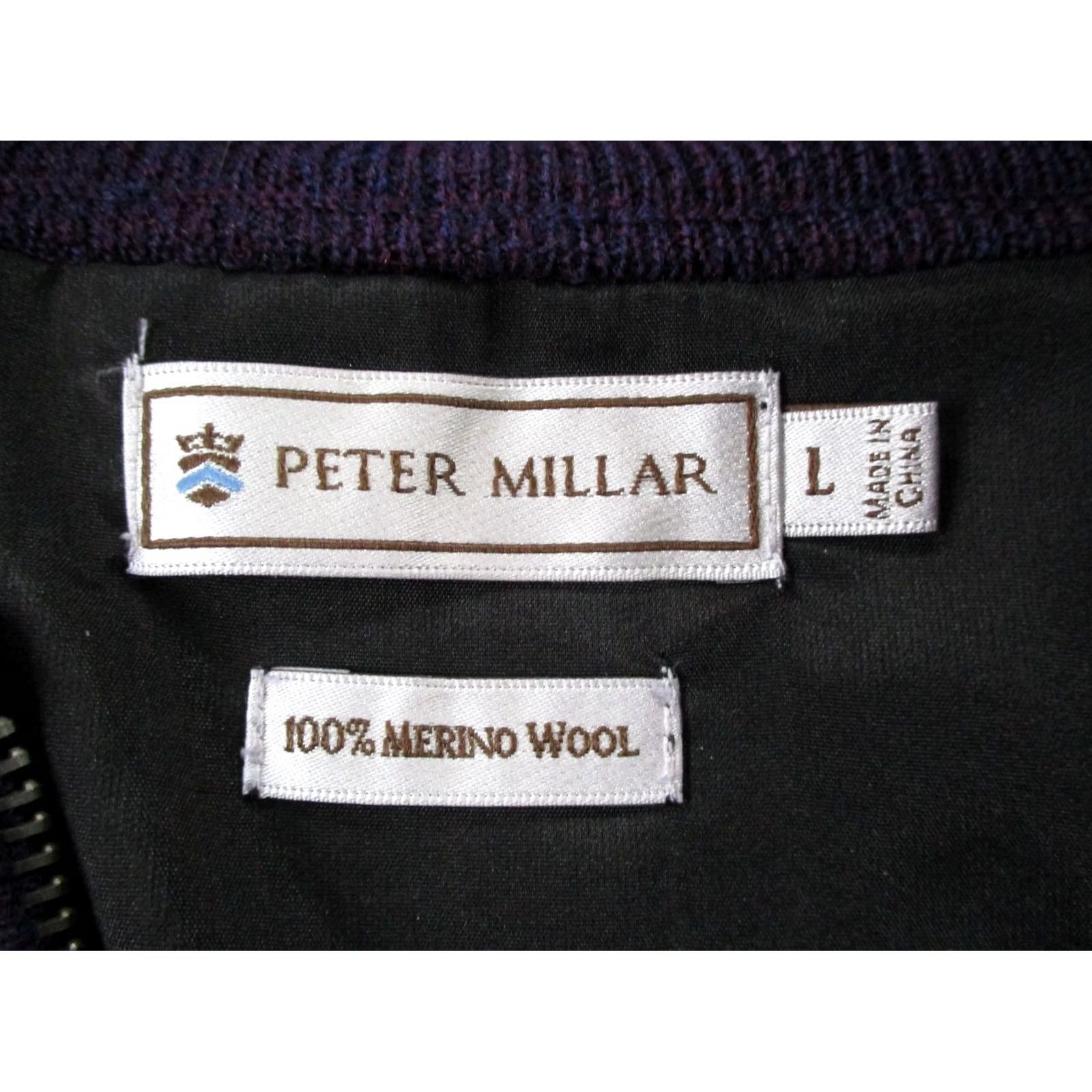 Peter Millar Peter Millar Jacket Mens L Purple Merino Wool Performance Golf Stretch Pullover Size US L / EU 52-54 / 3 - 6 Thumbnail