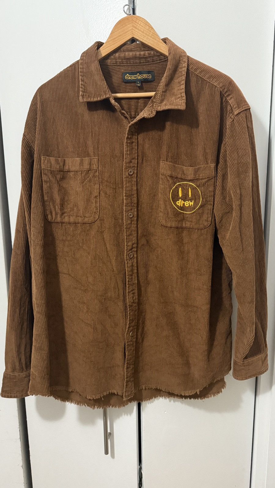 Drew House Drew House Corduroy Button Down Shirt (Ssense Exclusive) Size US L / EU 52-54 / 3 - 1 Thumbnail