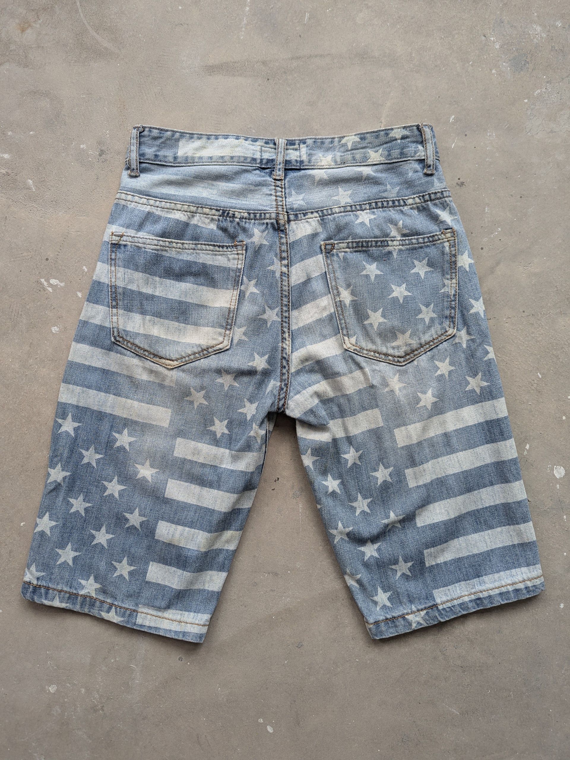 Japanese Brand × Vintage Vintage Garage Jeans Distressed American Flag Size US 28 / EU 44 - 10 Thumbnail