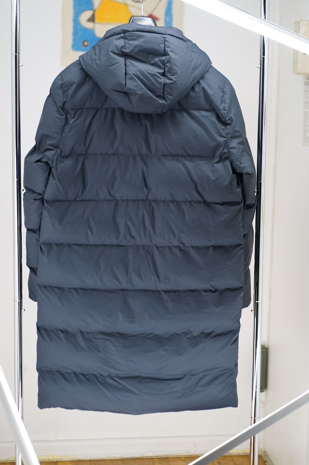 Rains Alta Waterproof Long Hooded Puffer Coat Size US M / EU 48-50 / 2 - 5 Thumbnail