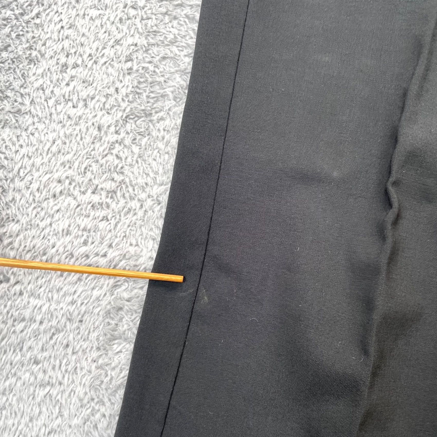 Express Express Womens Pants 0 Black Wool Blend Flared Front Dress Pants Edit Editor Size 30" / US 8 / IT 44 - 6 Thumbnail