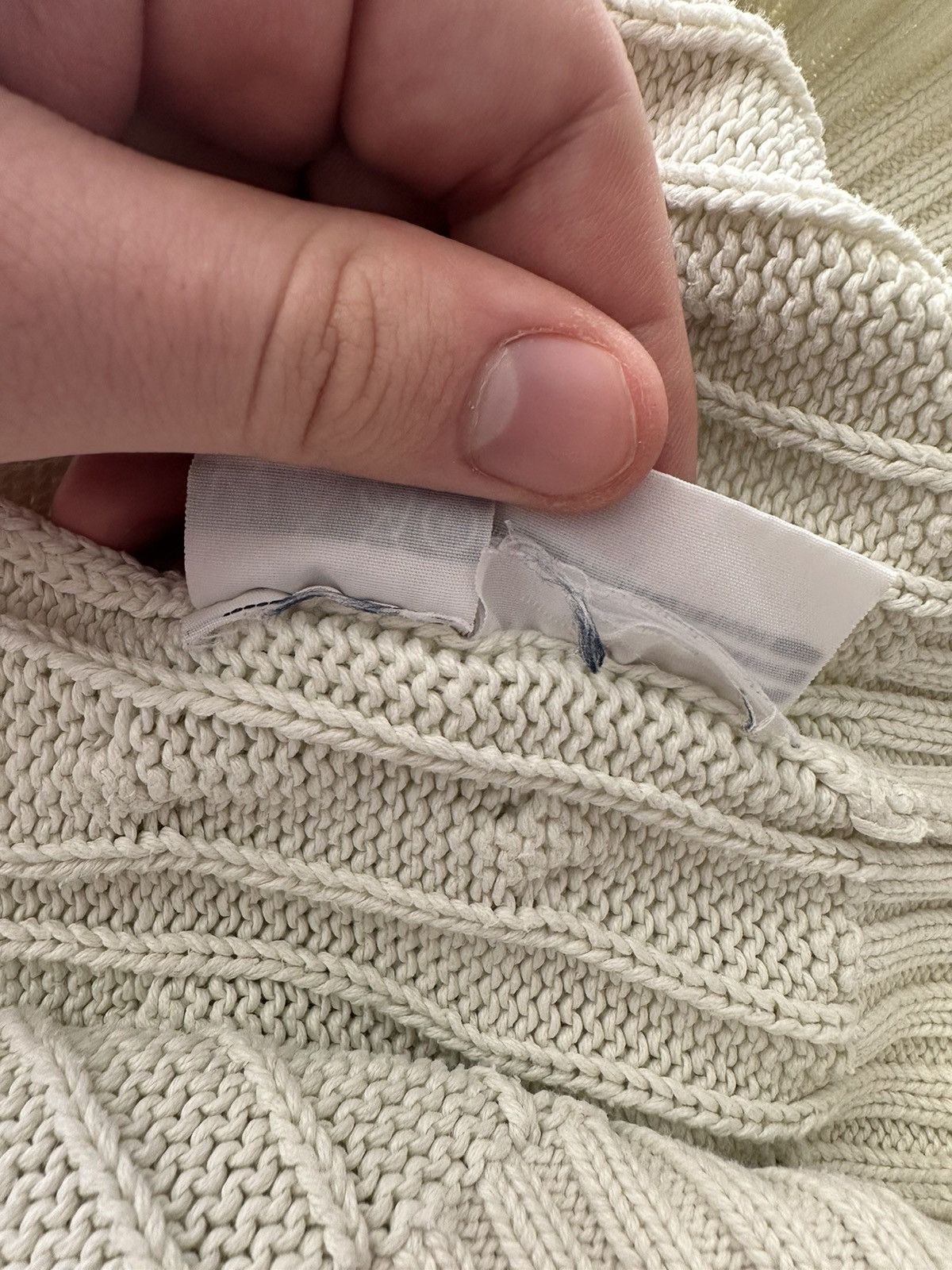 Polo Ralph Lauren Polo Ralph Lauren White Knitted Cableknit Sweater hype y2k Size US XL / EU 56 / 4 - 8 Thumbnail