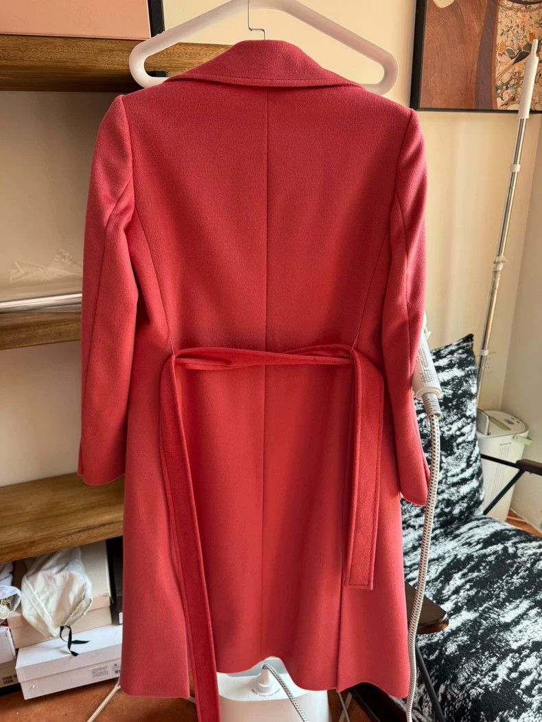 Max Mara Max Mara Duplex pink wool coat Size L / US 10 / IT 46 - 3 Thumbnail