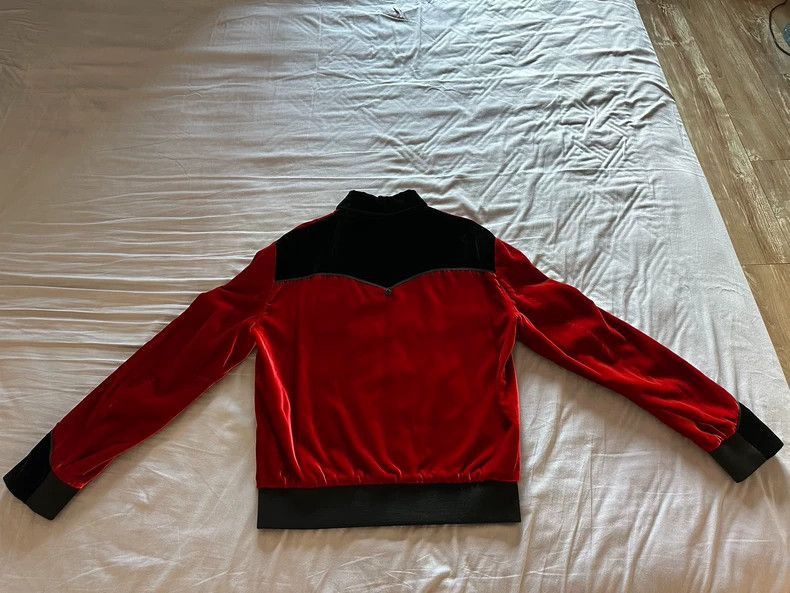 Hedi Slimane YSL SLP Red Velvet Jacket Coat- Size US M / EU 48-50 / 2 - 2 Thumbnail