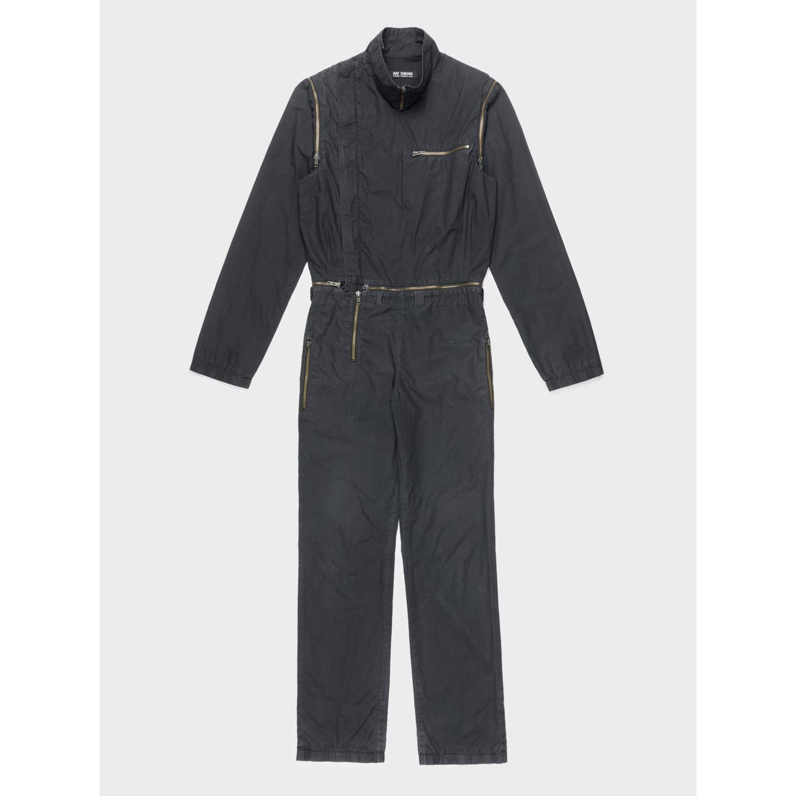 image of Raf Simons Ss02 'woe Unto Those' Boiler Suit in Black, Men's (Size 32)