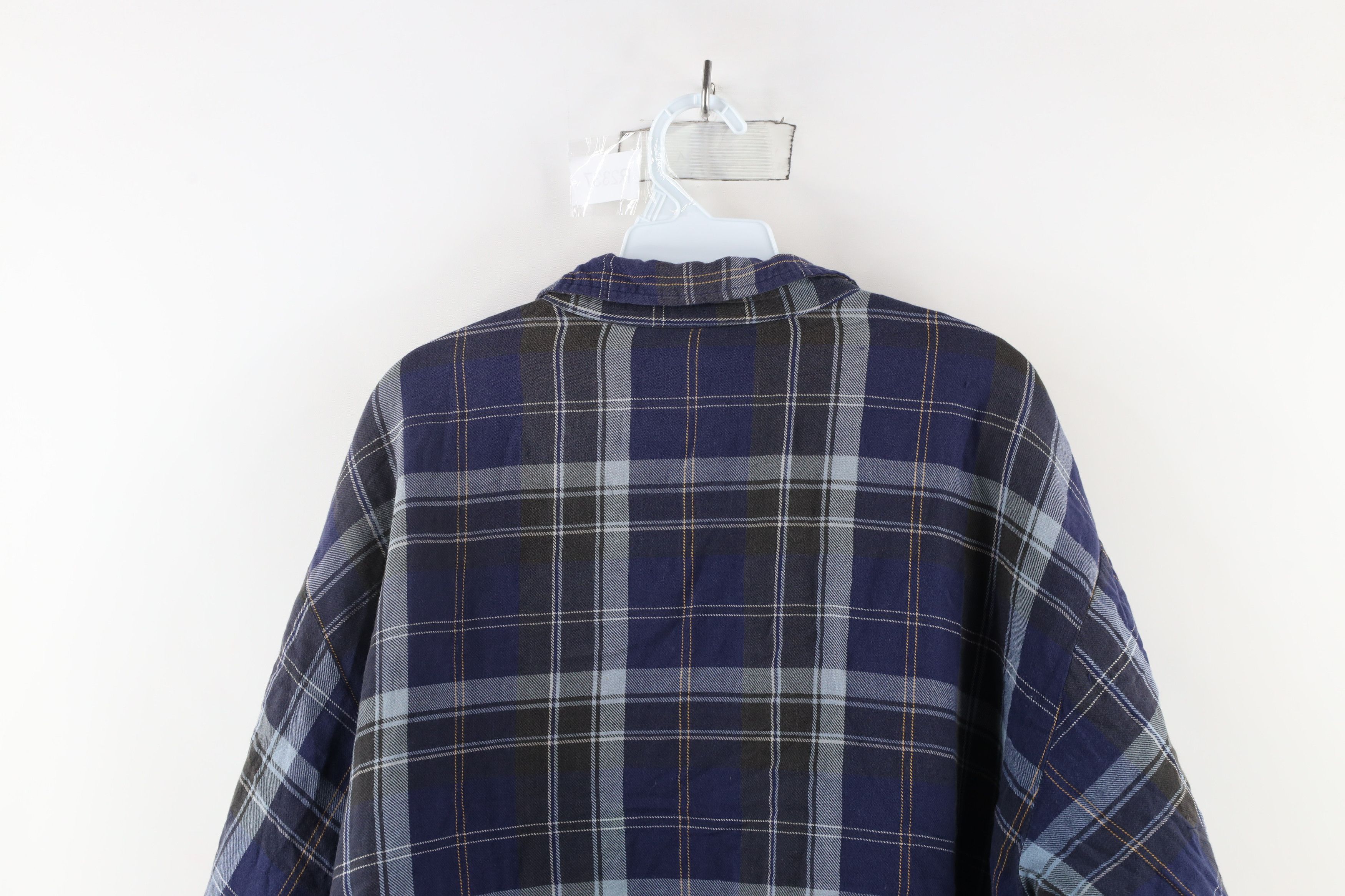 Vintage Vintage 90s Streetwear Quilted Flannel Button Shirt Jacket Size US L / EU 52-54 / 3 - 18 Thumbnail
