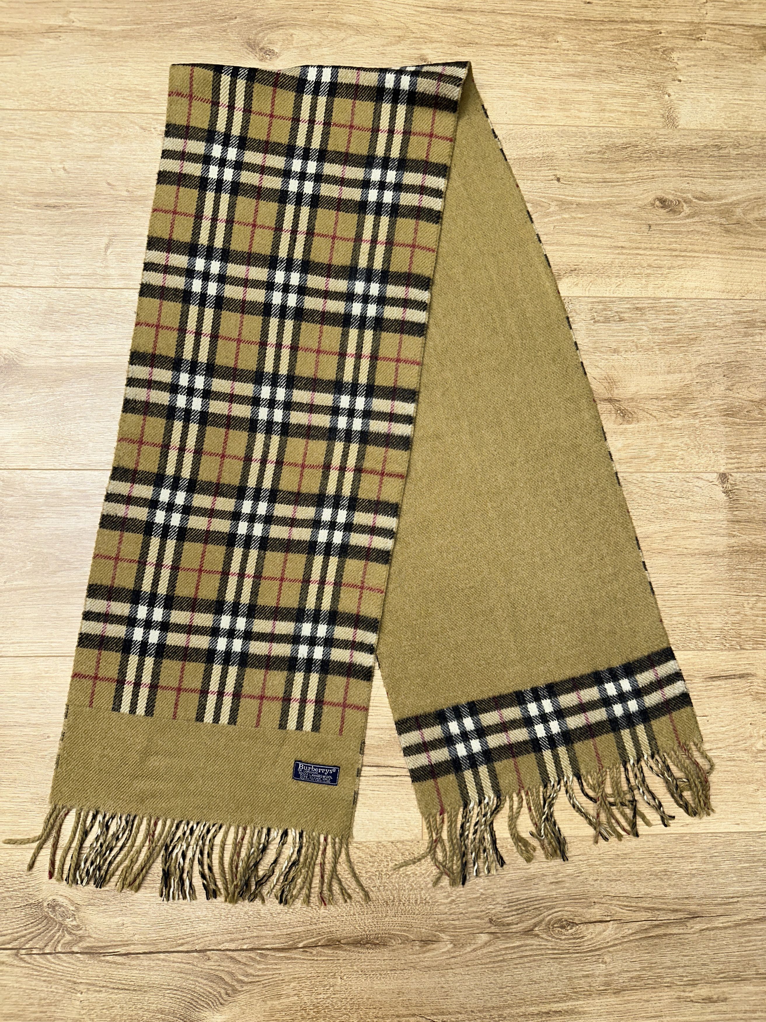 Burberry Burberrys Blue Label Reversible Cashmere 90s Scarf 170x30 Size ONE SIZE - 1 Thumbnail