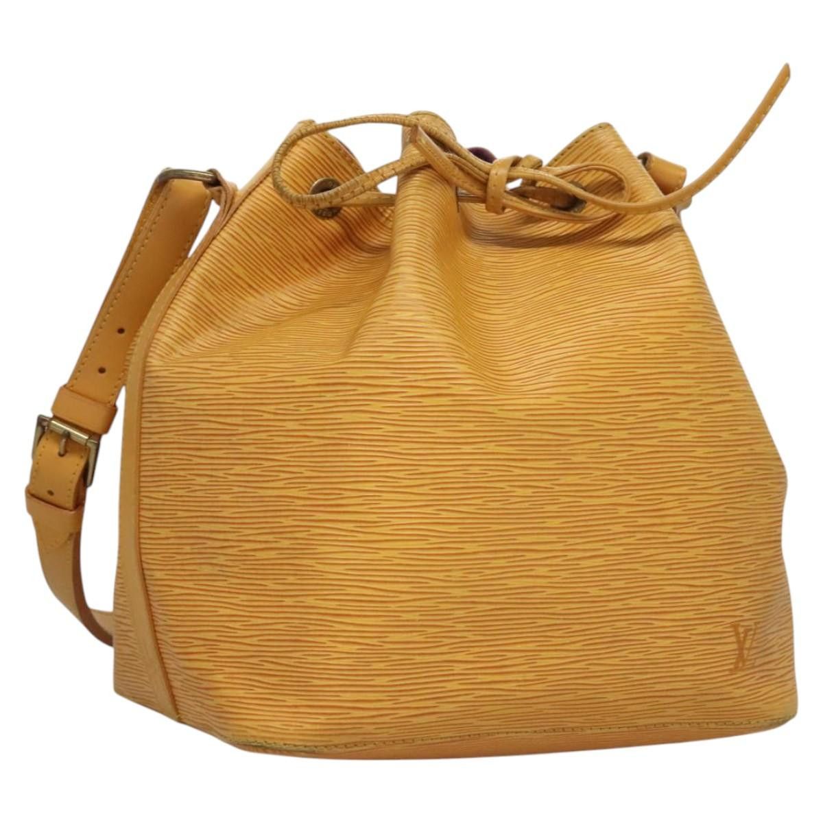 Louis Vuitton Epi Petit Noe Shoulder Bag Yellow M44109 Lv Auth Bd1673, Women's