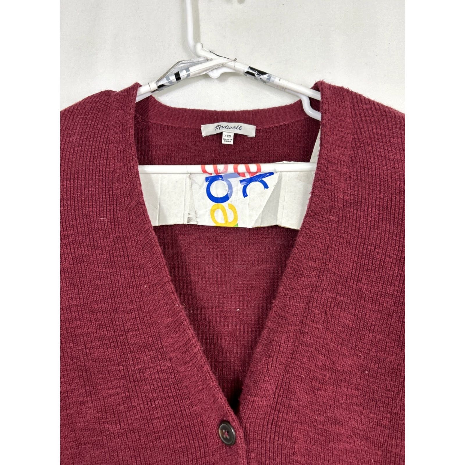 Madewell Madewell Fieldwalk Cardigan Heather Marl Gray Button Front Knit Womens XS G2410 Size XS / US 0-2 / IT 36-38 - 3 Thumbnail