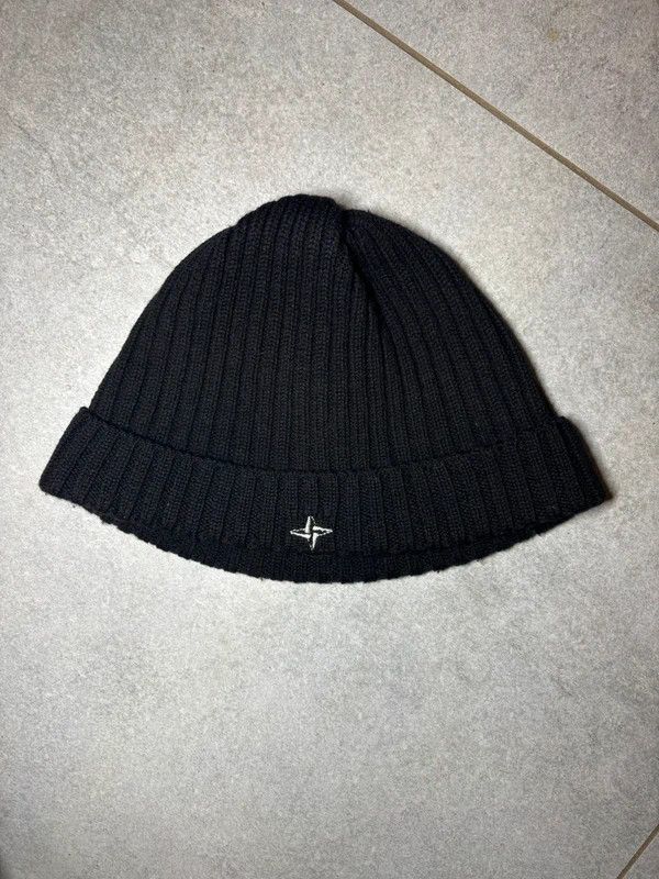 Stone Island Vintage Stone Island Beanie Hat 100% Wool logo y2k Size ONE SIZE - 1 Thumbnail