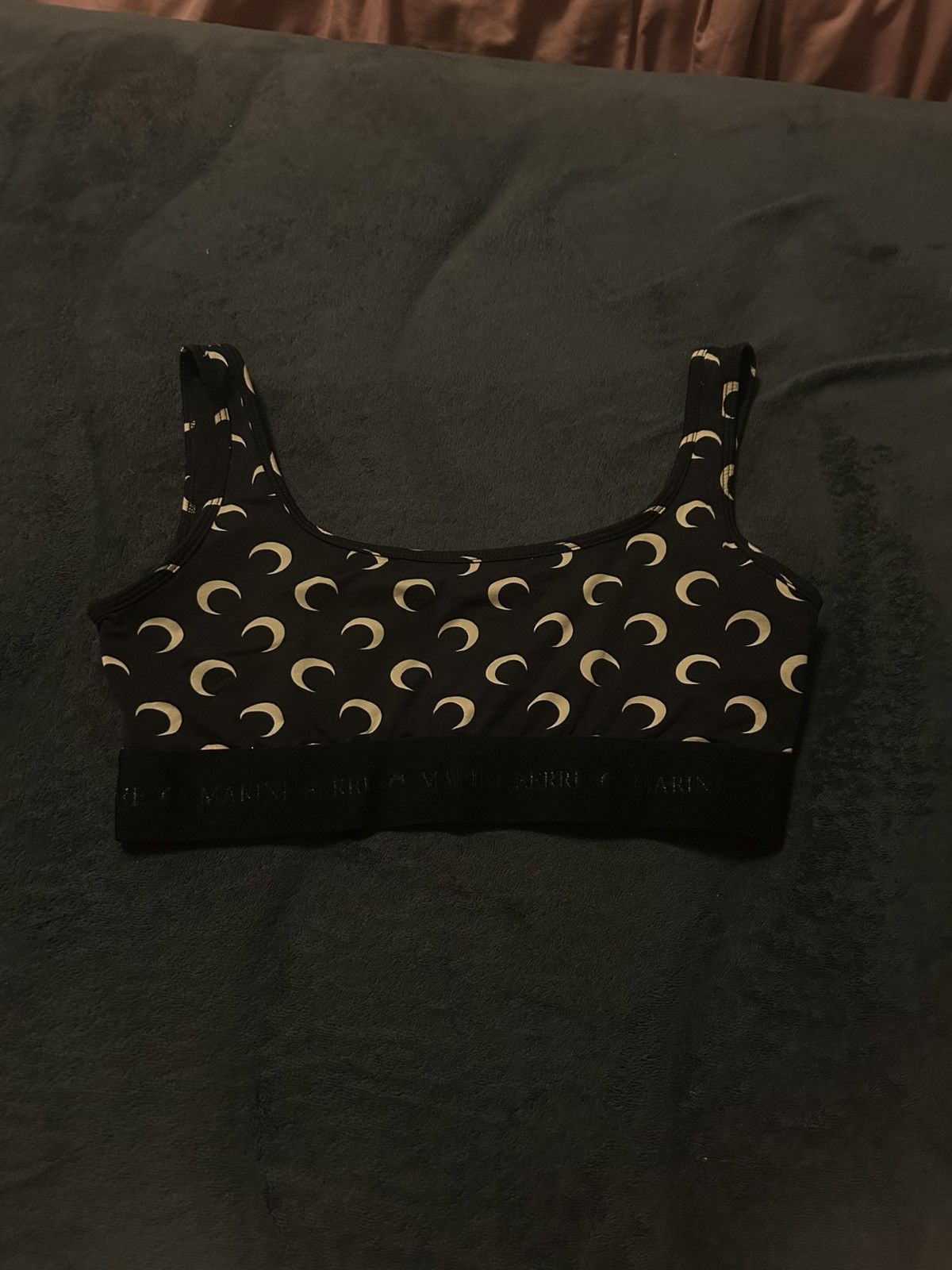 Marine Serre Black & beige moon sports bra Size S / US 4 / IT 40 - 1 Preview
