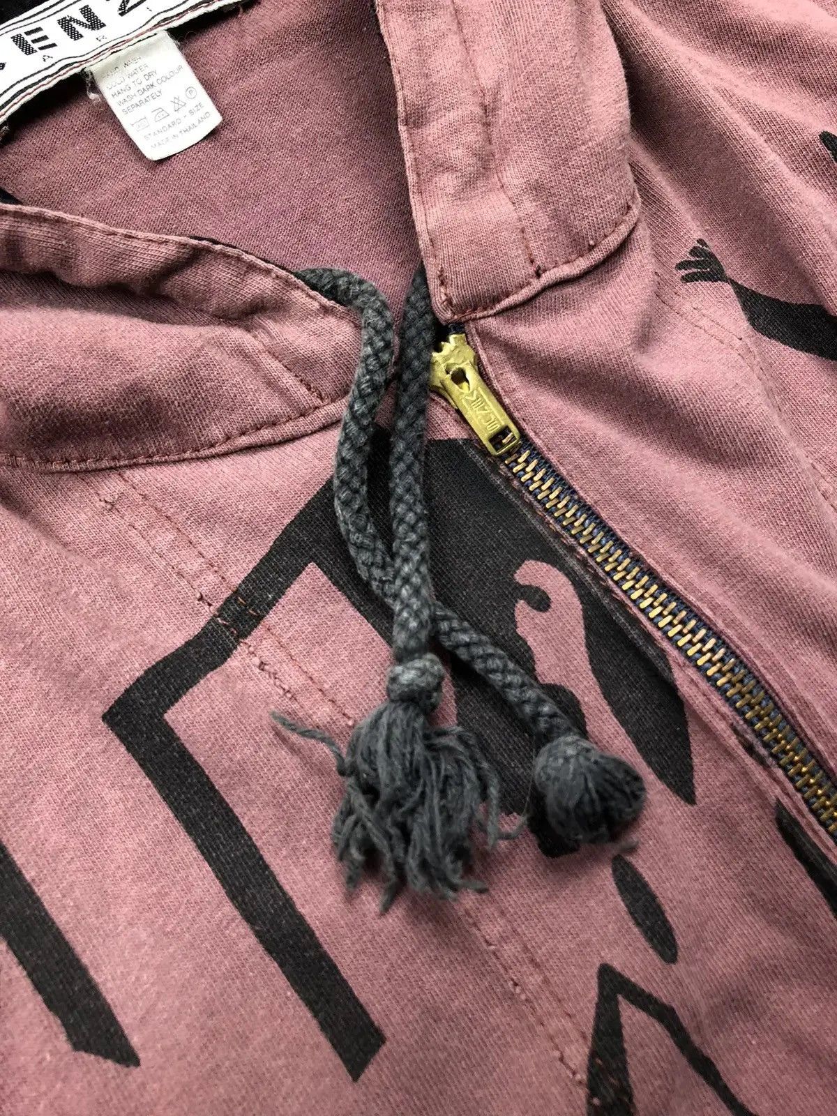 Kenzo KENZO Vintage Streetwear Big Logo 1/3 Zip Hoodie Avantgarde Size US S / EU 44-46 / 1 - 7 Thumbnail