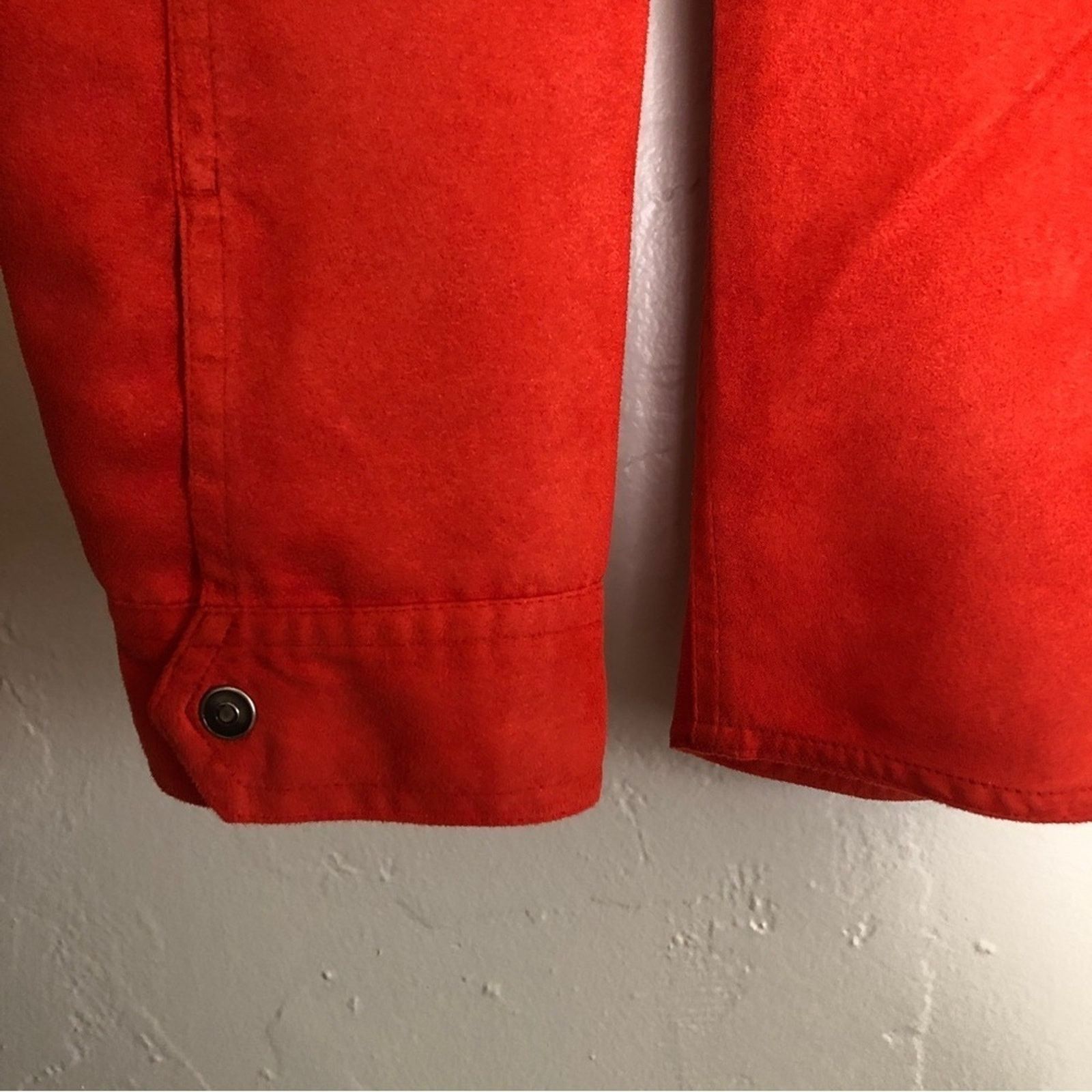 Chicos Chico's Red Butto Long Sleeve Western Shirt Shacket Jacket Size M / US 6-8 / IT 42-44 - 6 Thumbnail