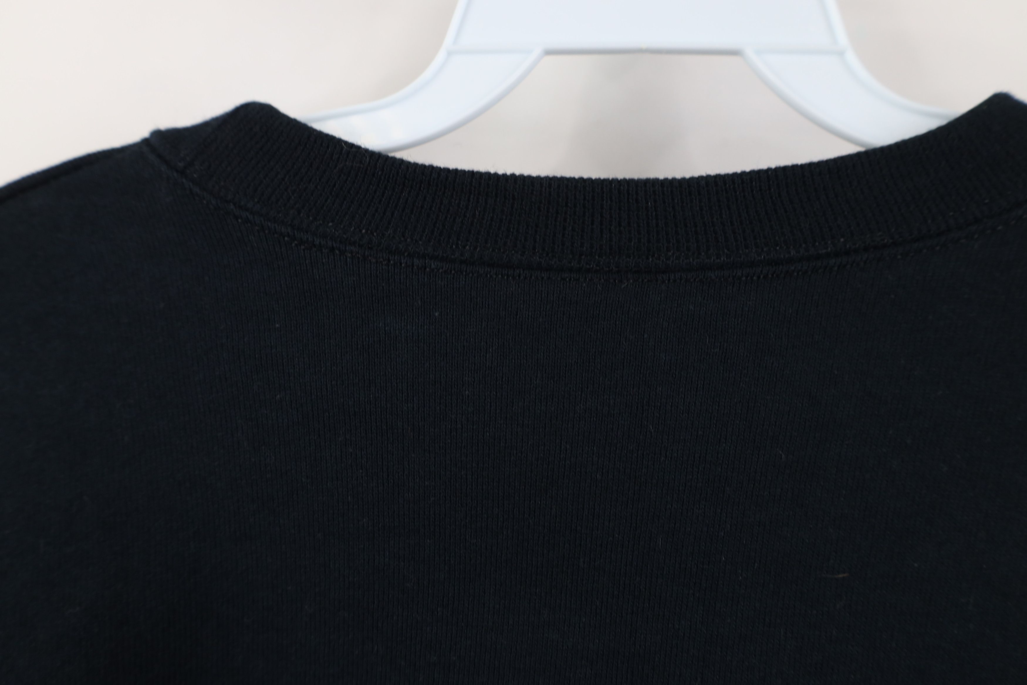 Vintage Vintage 90s Streetwear Blank Heavy Crewneck Sweatshirt Black Size US M / EU 48-50 / 2 - 9 Thumbnail