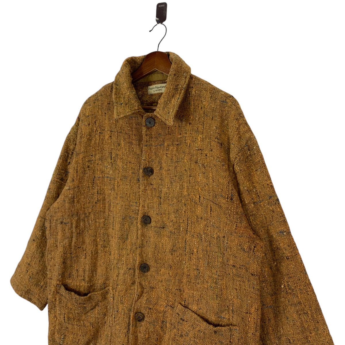 Issey Miyake × Vintage Vintage Trucha Vagabunda By Granpie Coconut Button Jacket Size US L / EU 52-54 / 3 - 3 Thumbnail