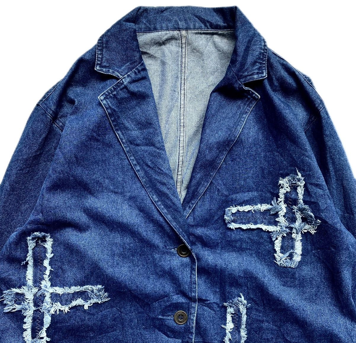 If Six Was Nine × Japanese Brand 🔥RARE🔥 Denim CR Tokyo Osaka Blazer blazzer Rare🔥 Size US M / EU 48-50 / 2 - 4 Thumbnail