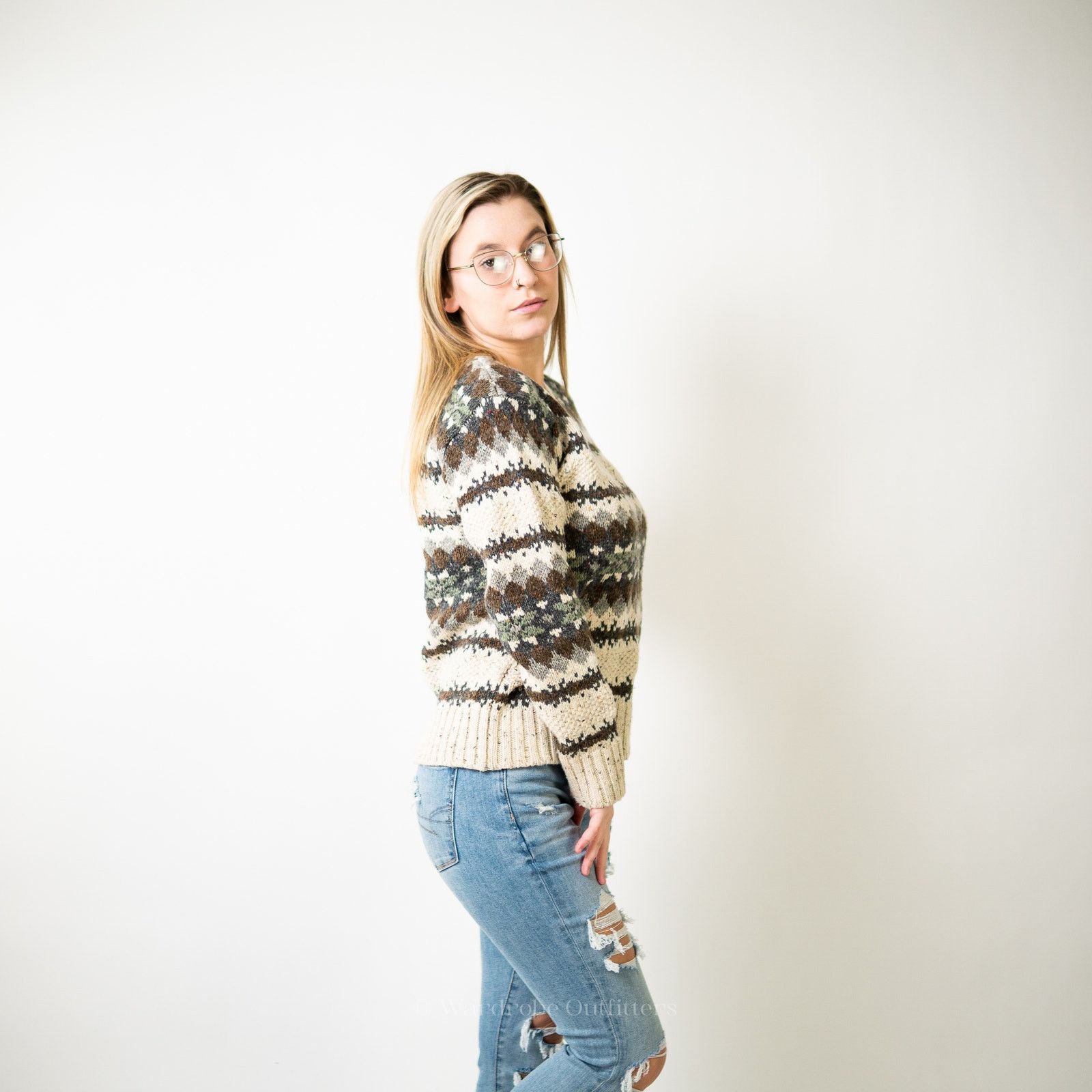 Vintage Vintage 90’s Chunky Knit Reference Point Sweater - S Size S / US 4 / IT 40 - 5 Thumbnail