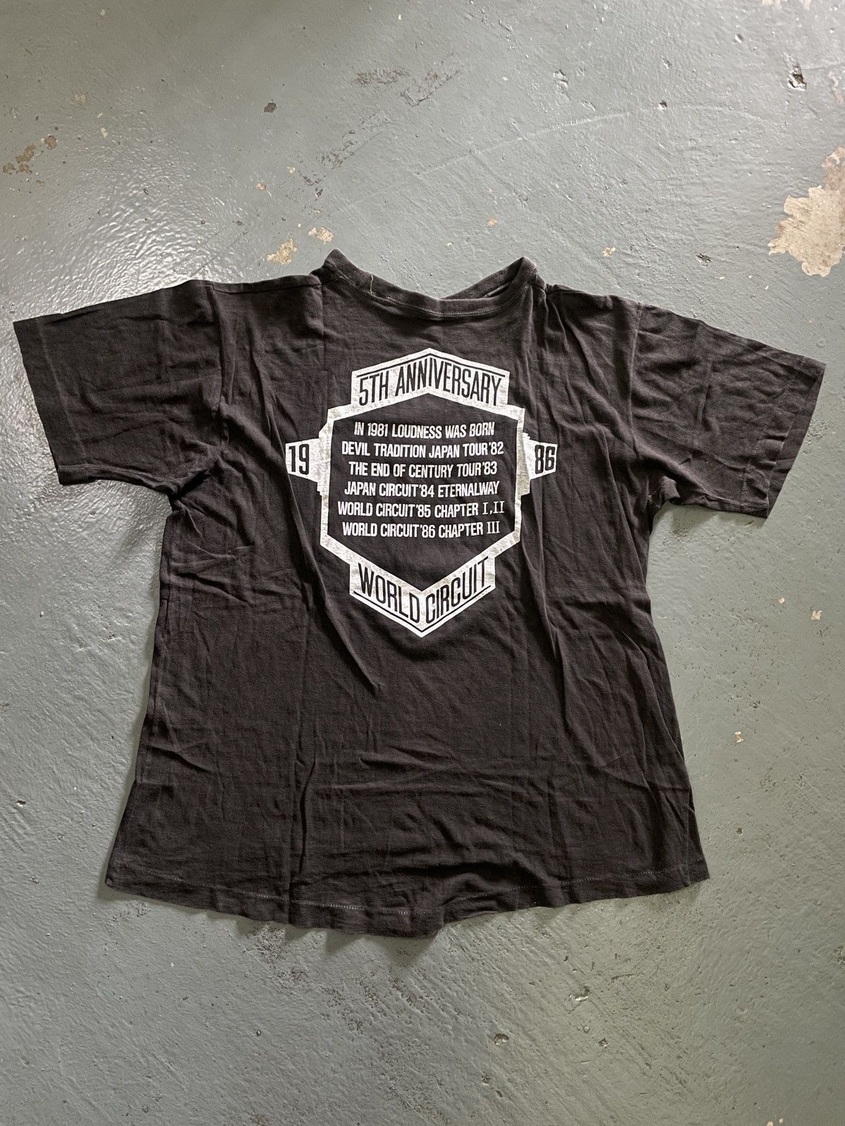 Band Tees × Vintage Vintage 80s Loudness “WORLD CIRCUIT CHAPTER THREE” Band Tees Size US L / EU 52-54 / 3 - 6 Thumbnail