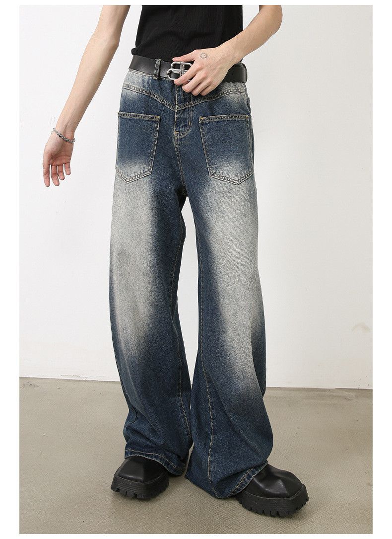 Japanese Brand Japanese retro loose straight American jeans for men Size US 32 / EU 48 - 2 Thumbnail
