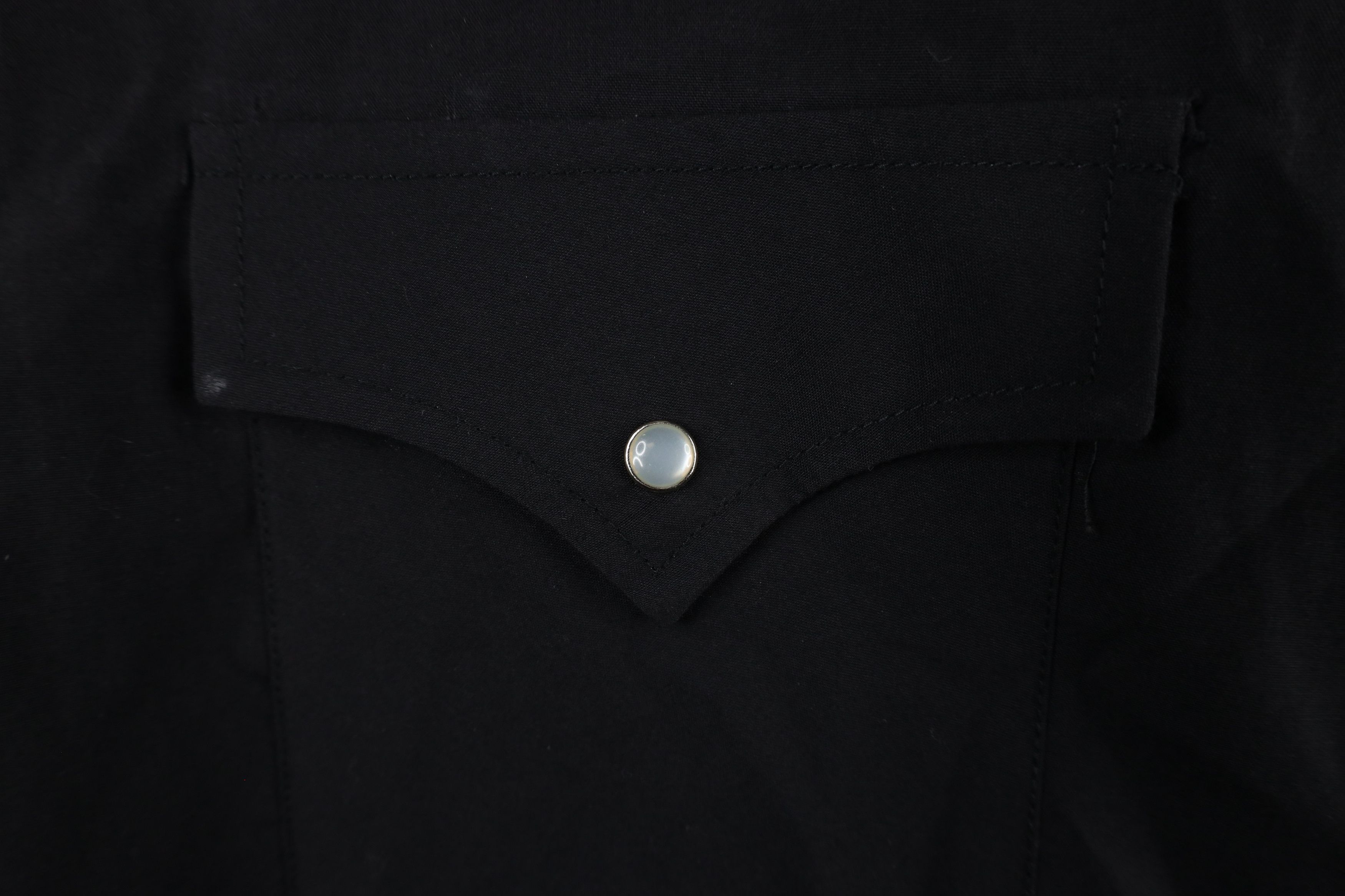 Vintage Vintage 90s Rockabilly Western Rodeo Snap Button Shirt Black Size US L / EU 52-54 / 3 - 6 Thumbnail