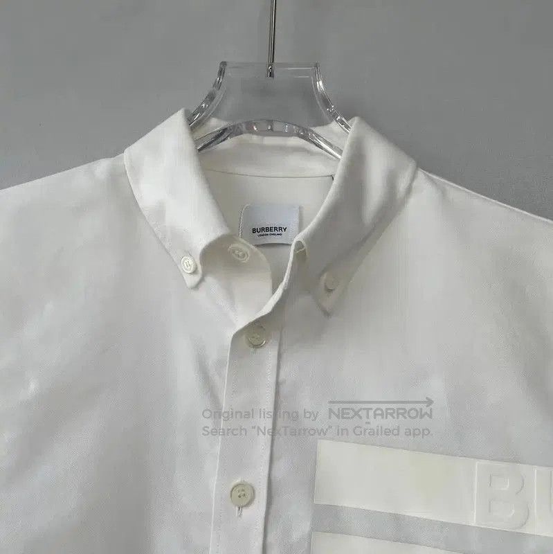 Burberry Burberry White Long Sleeve Men's Shirt. Size US M / EU 48-50 / 2 - 4 Thumbnail