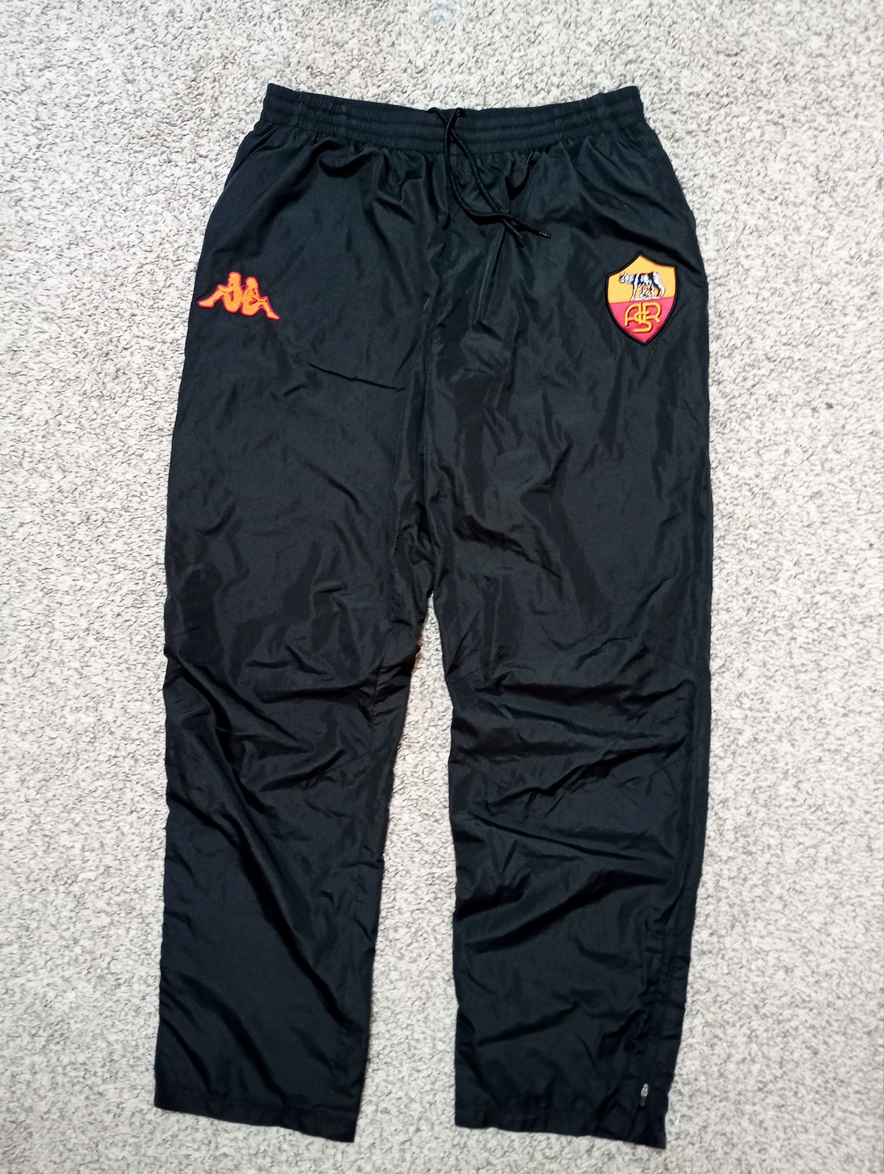 Kappa 🇮🇹 AS Roma Kappa Pants Windbreaker Style Logo Jogger XXL Size US 36 / EU 52 - 2 Thumbnail