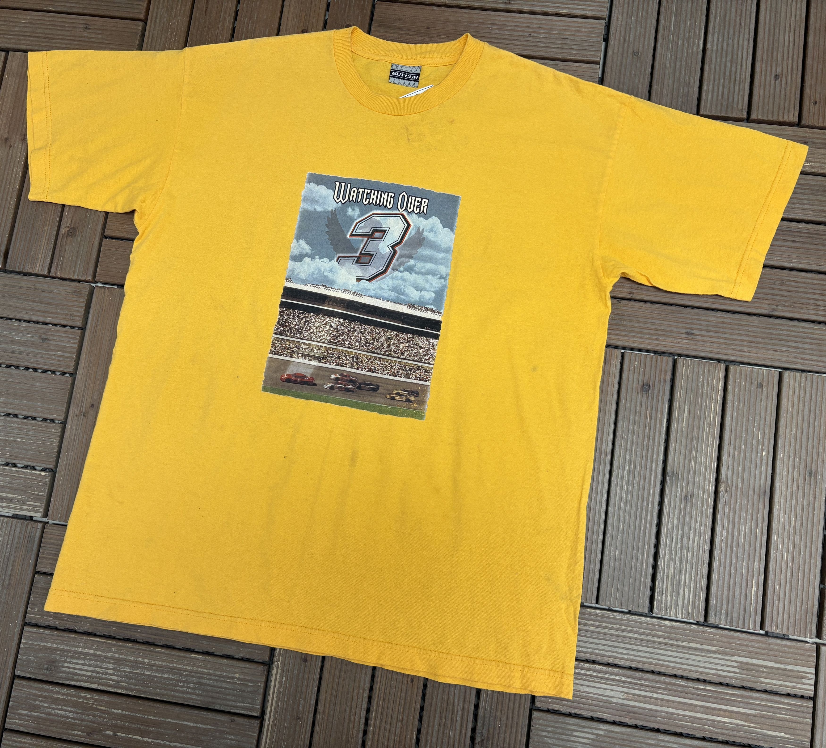 Chase Authentics Dale Earnhardt Watching Over Vintage NASCAR Tee Size US XXL / EU 58 / 5 - 3 Thumbnail