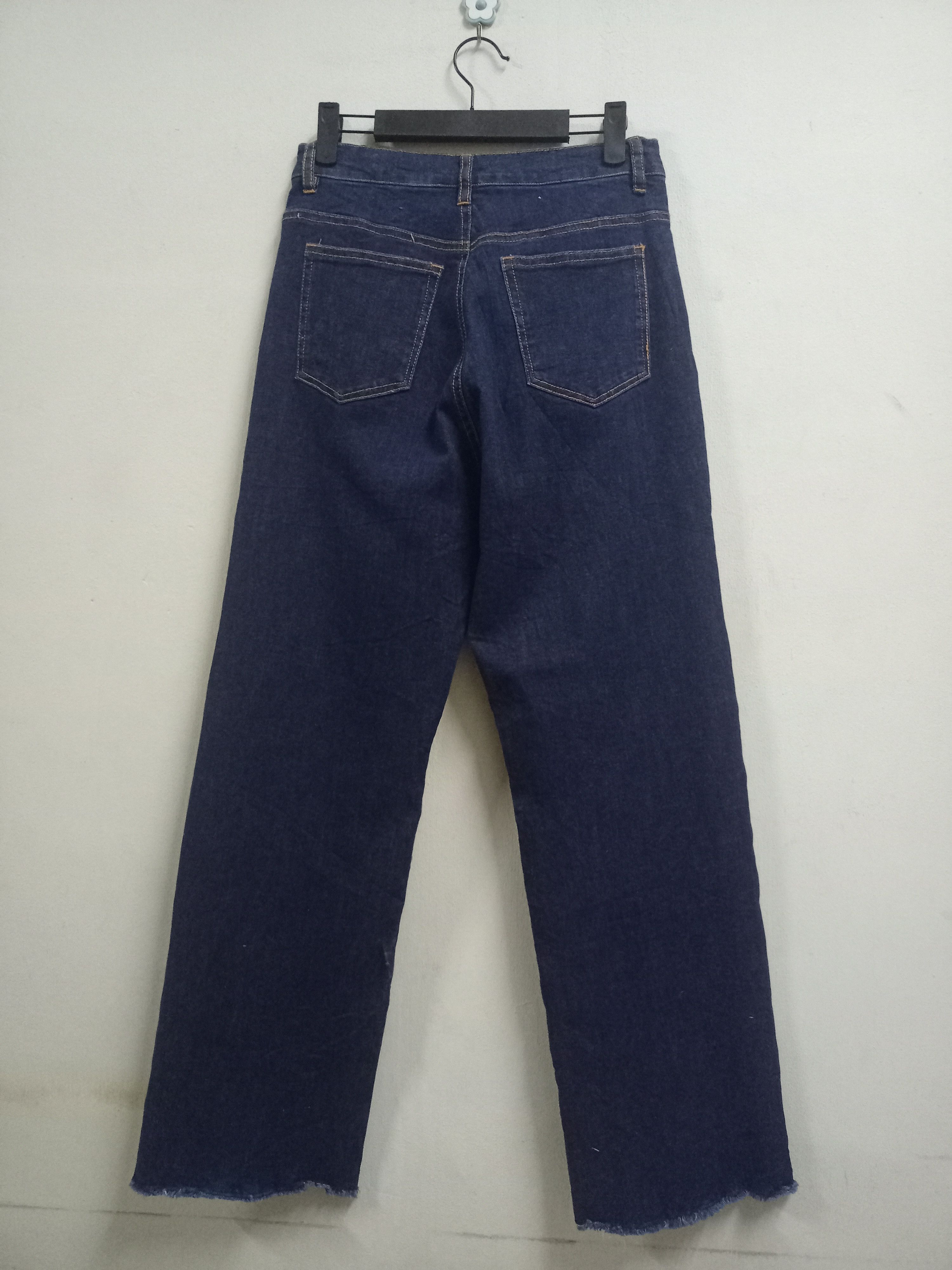 Japanese Brand Vintage Japanese Brand Frayed Style Baggy Denim Pants 27x28 Size US 27 - 2 Thumbnail