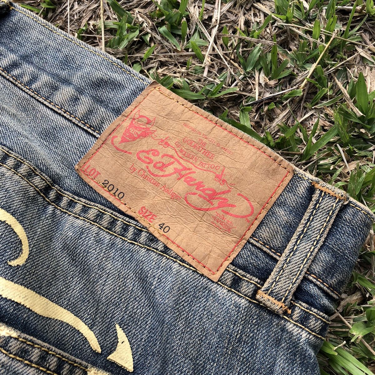 Christian Audigier Vintage Faded Ed Hardy By Christian Audigier Denim Pants Size US 42 / EU 58 - 4 Thumbnail