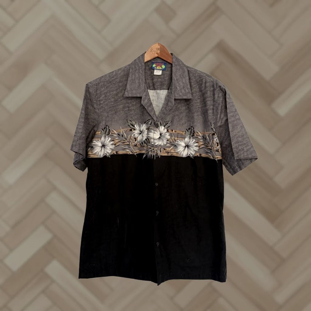 Vintage VINTAGE Hawaii Blues Button Down Shirt Mens Tropical Island sz Medium Black 90s Size US M / EU 48-50 / 2 - 1 Thumbnail