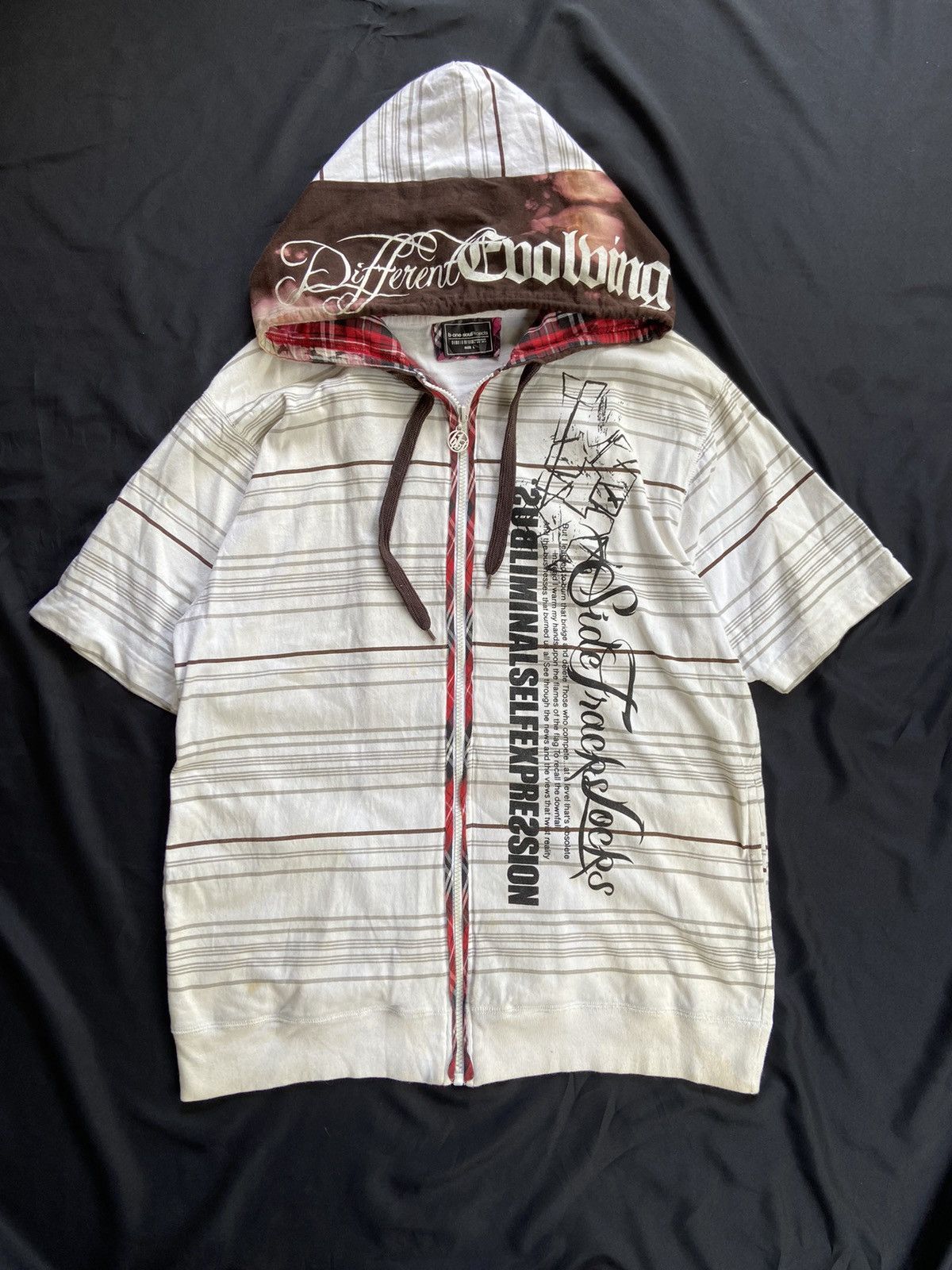 image of Beauty Beast x If Six Was Nine B-One Soul Subliminal Self Expression Japan Zip Style in White/Brown