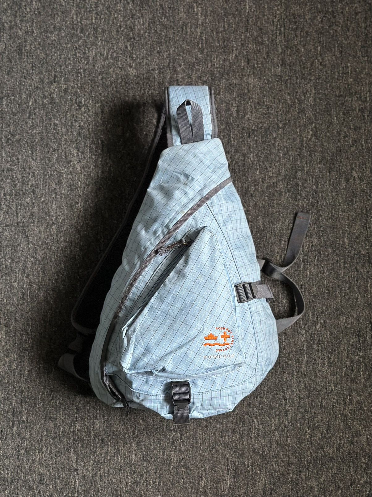 Poshboy Y2K Crossbody Bag in Blue, Men's