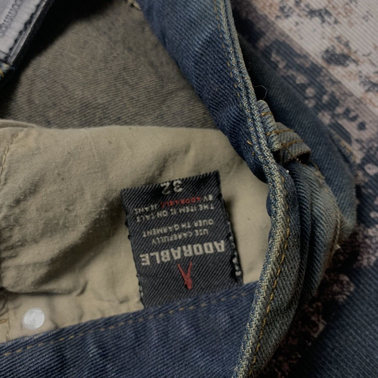 Japanese Brand Adorable Contrast Jeans Size US 32 / EU 48 - 13 Thumbnail