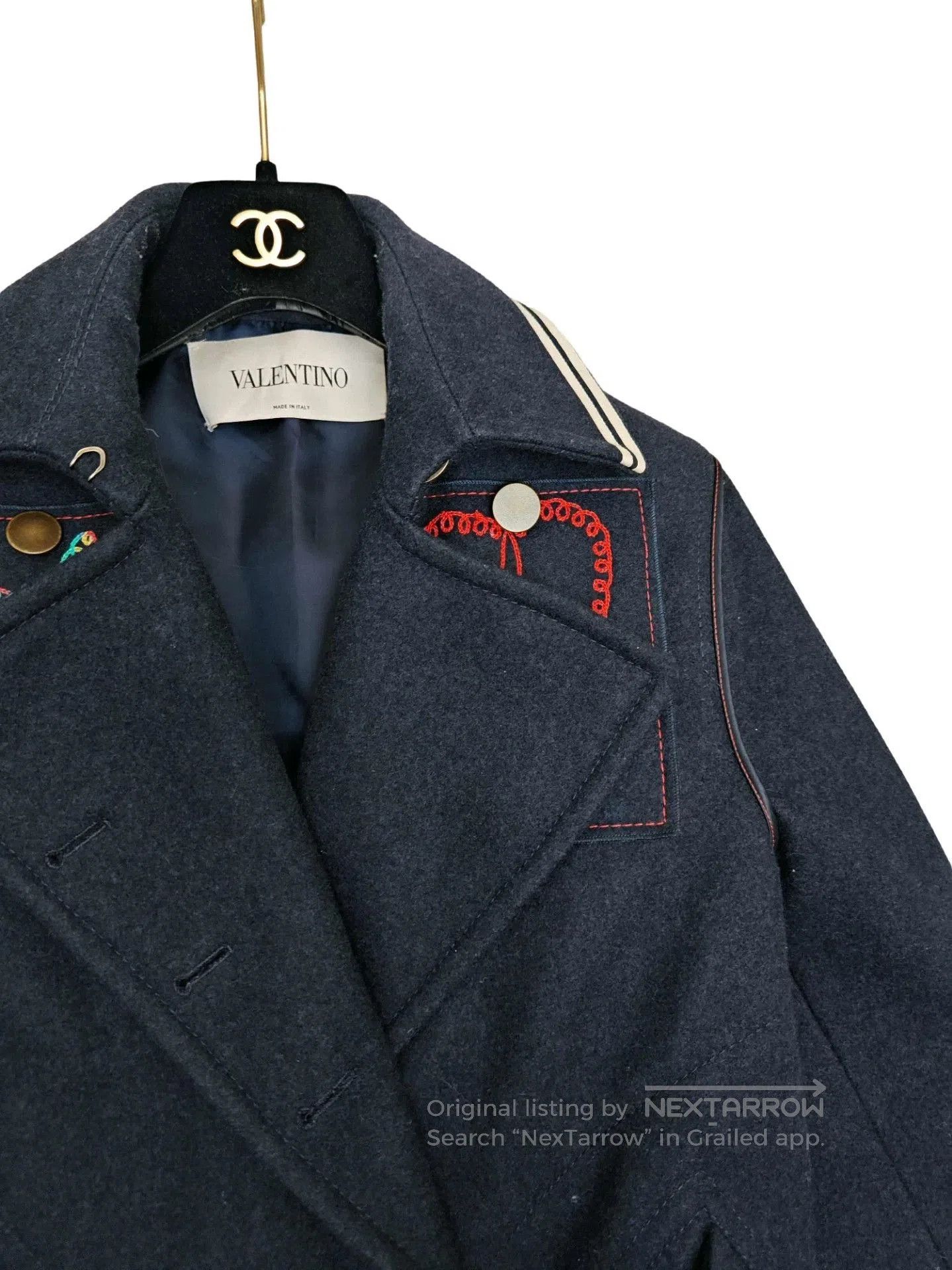 Valentino navy blue Valentino sailor coat. Size US M / EU 48-50 / 2 - 3 Thumbnail