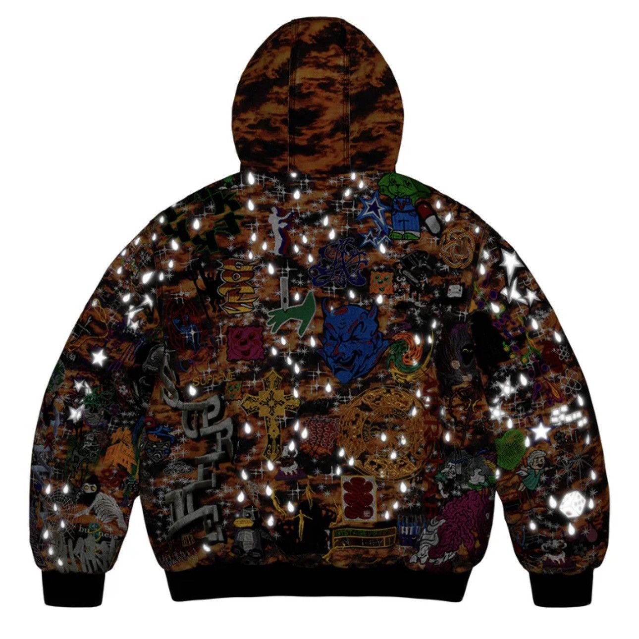 Supreme Supreme AOl Embroidered Hooded Work Jacket Size US L / EU 52-54 / 3 - 2 Thumbnail